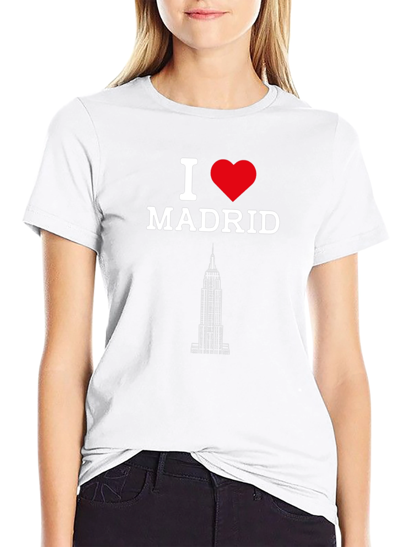 I Love Madrid T-Shirt - Black Novelty Tee