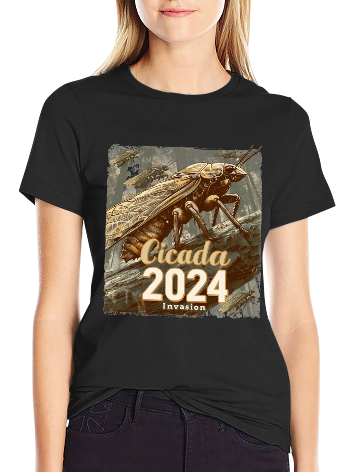 Cicada 2024 Invasion T-Shirt - Unique Entomological Design