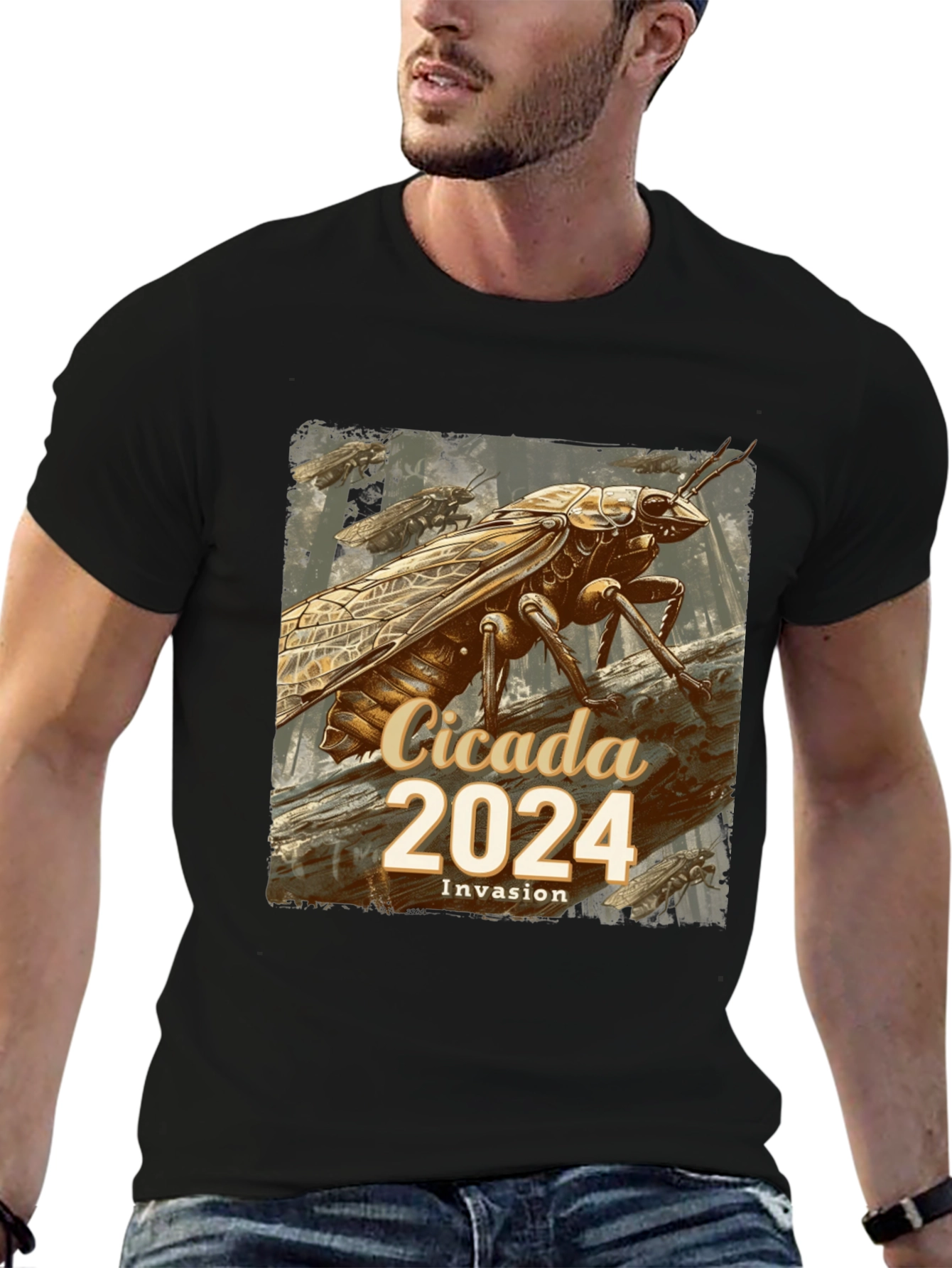 Cicada 2024 Invasion T-Shirt - Unique Entomological Design
