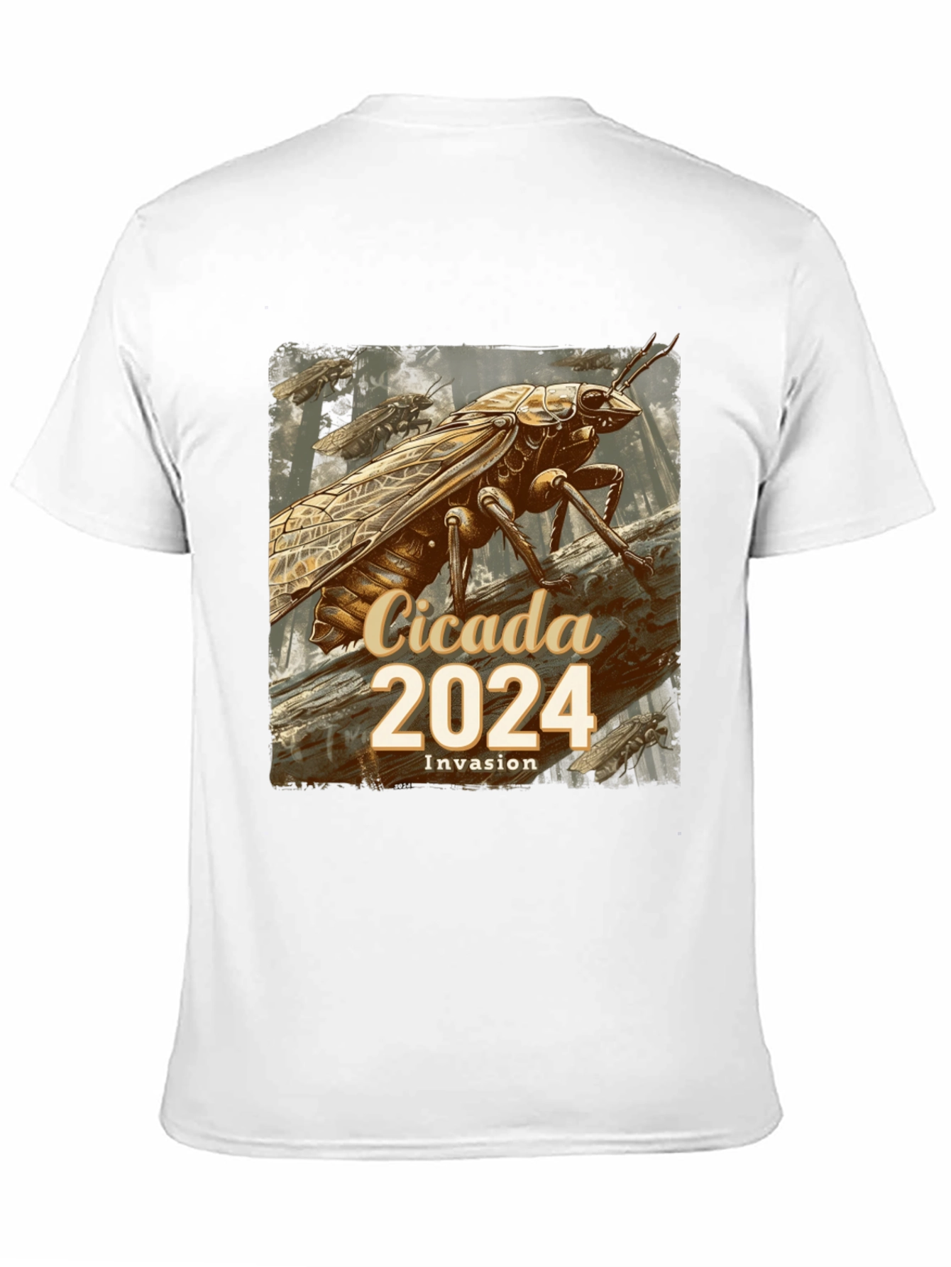 Cicada 2024 Invasion T-Shirt - Unique Entomological Design
