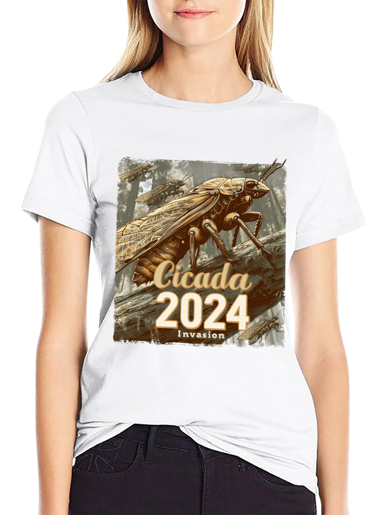 Cicada 2024 Invasion T-Shirt - Unique Entomological Design