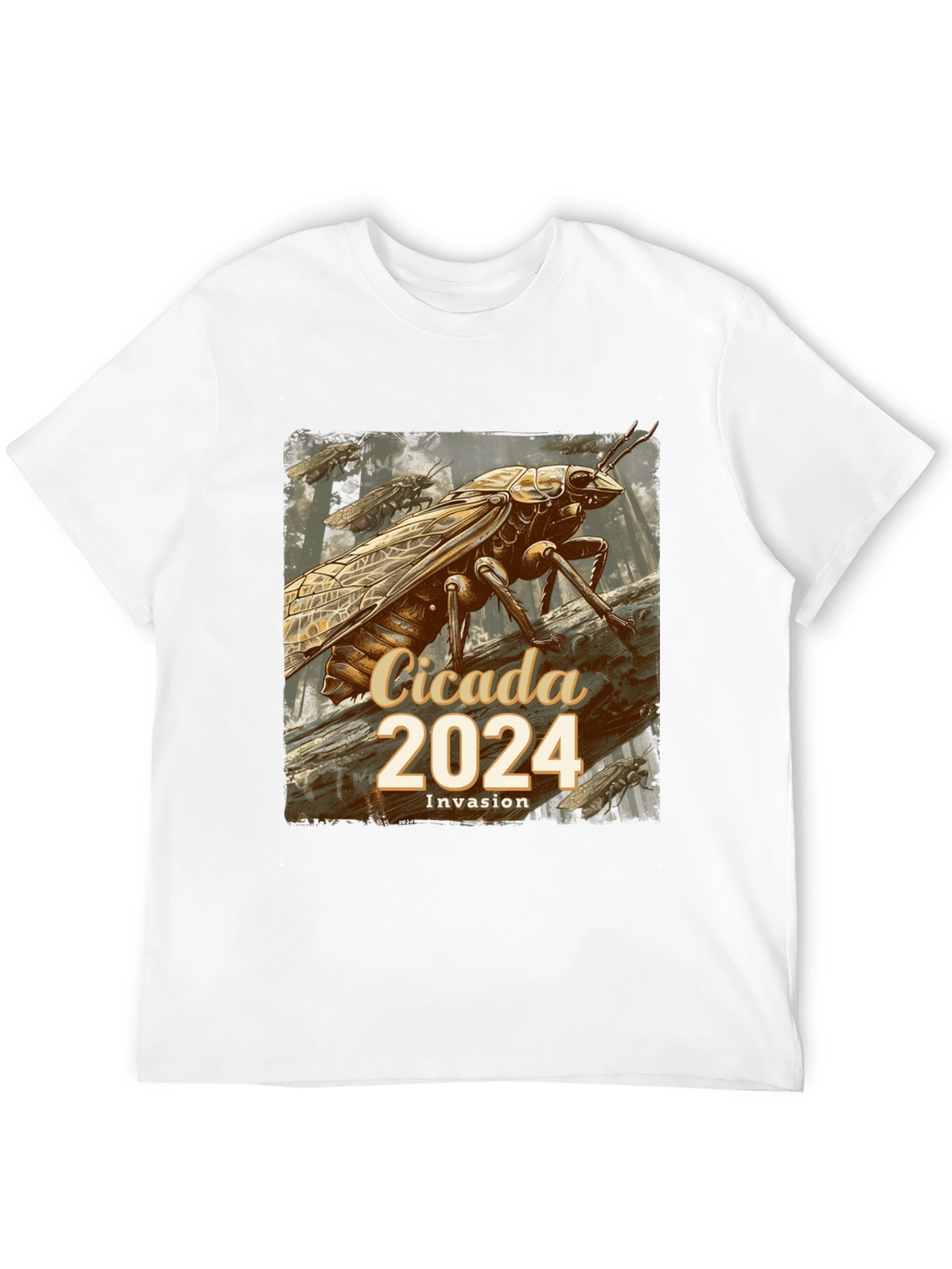 Cicada 2024 Invasion T-Shirt - Unique Entomological Design
