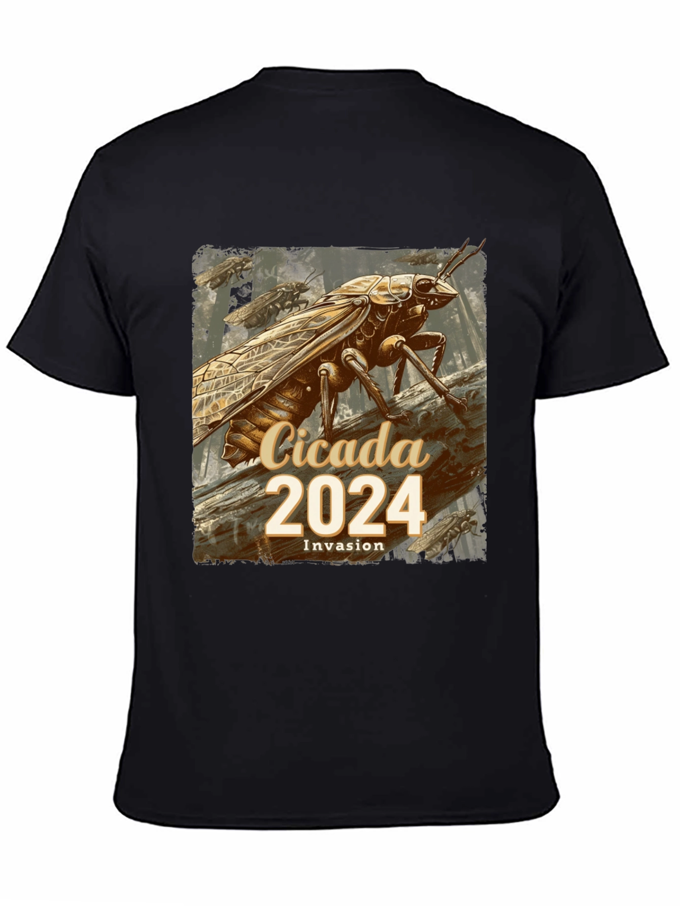 Cicada 2024 Invasion T-Shirt - Unique Entomological Design