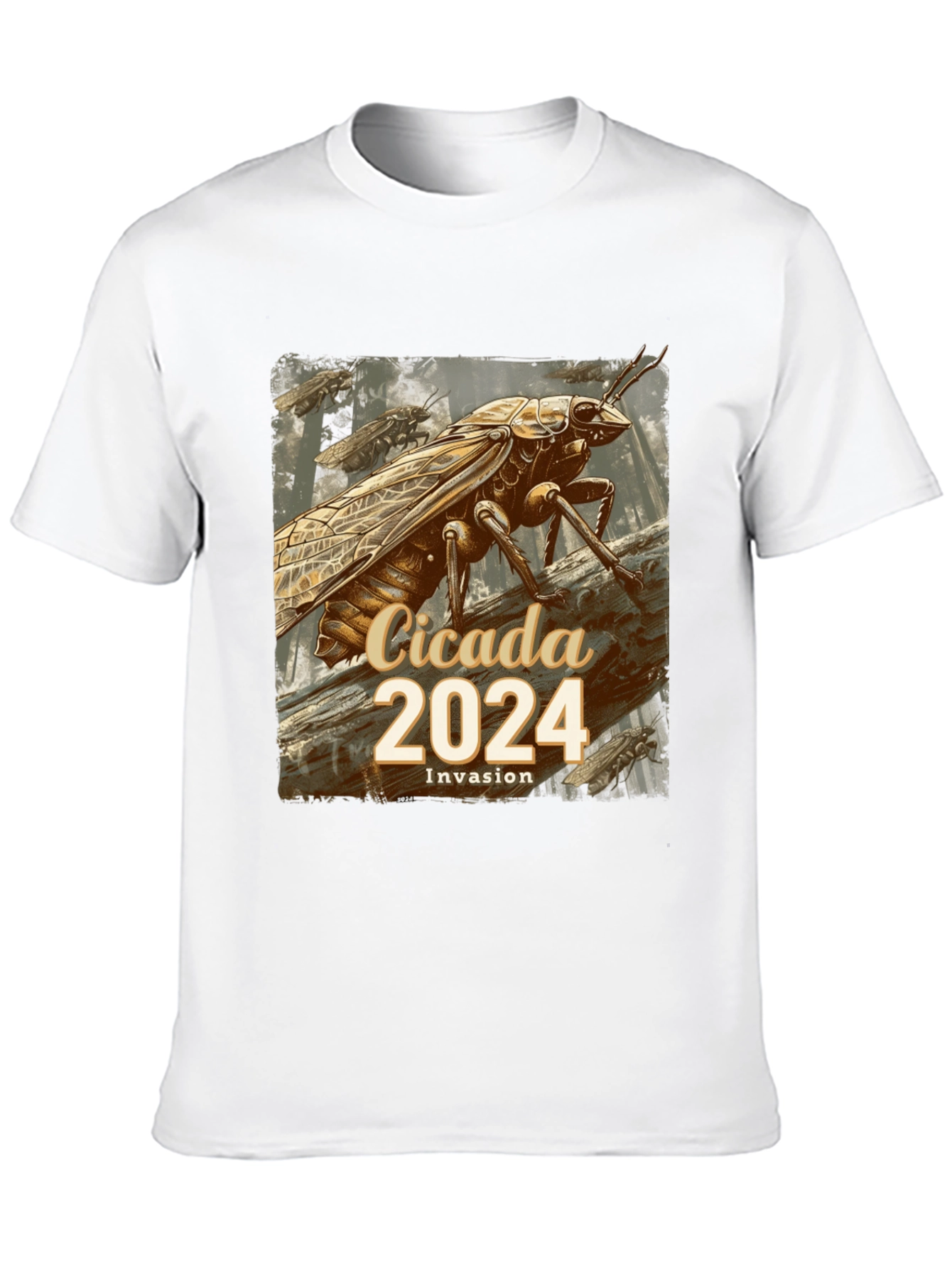 Cicada 2024 Invasion T-Shirt - Unique Entomological Design