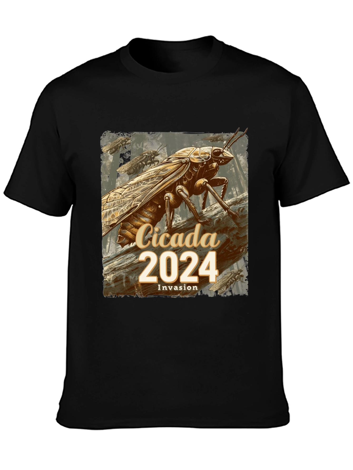 Cicada 2024 Invasion T-Shirt - Unique Entomological Design