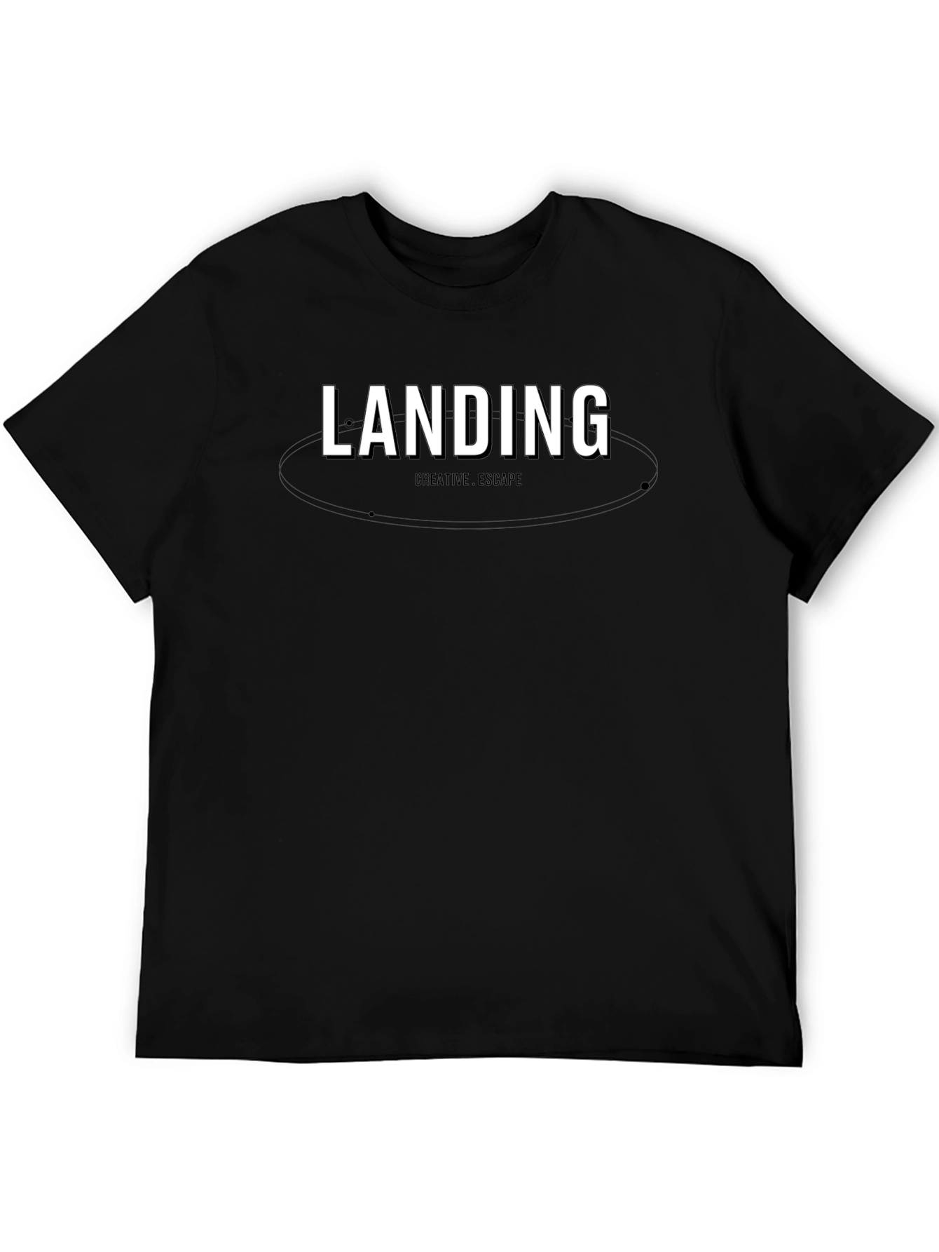 Landing Creative Escape Black Graphic Tee