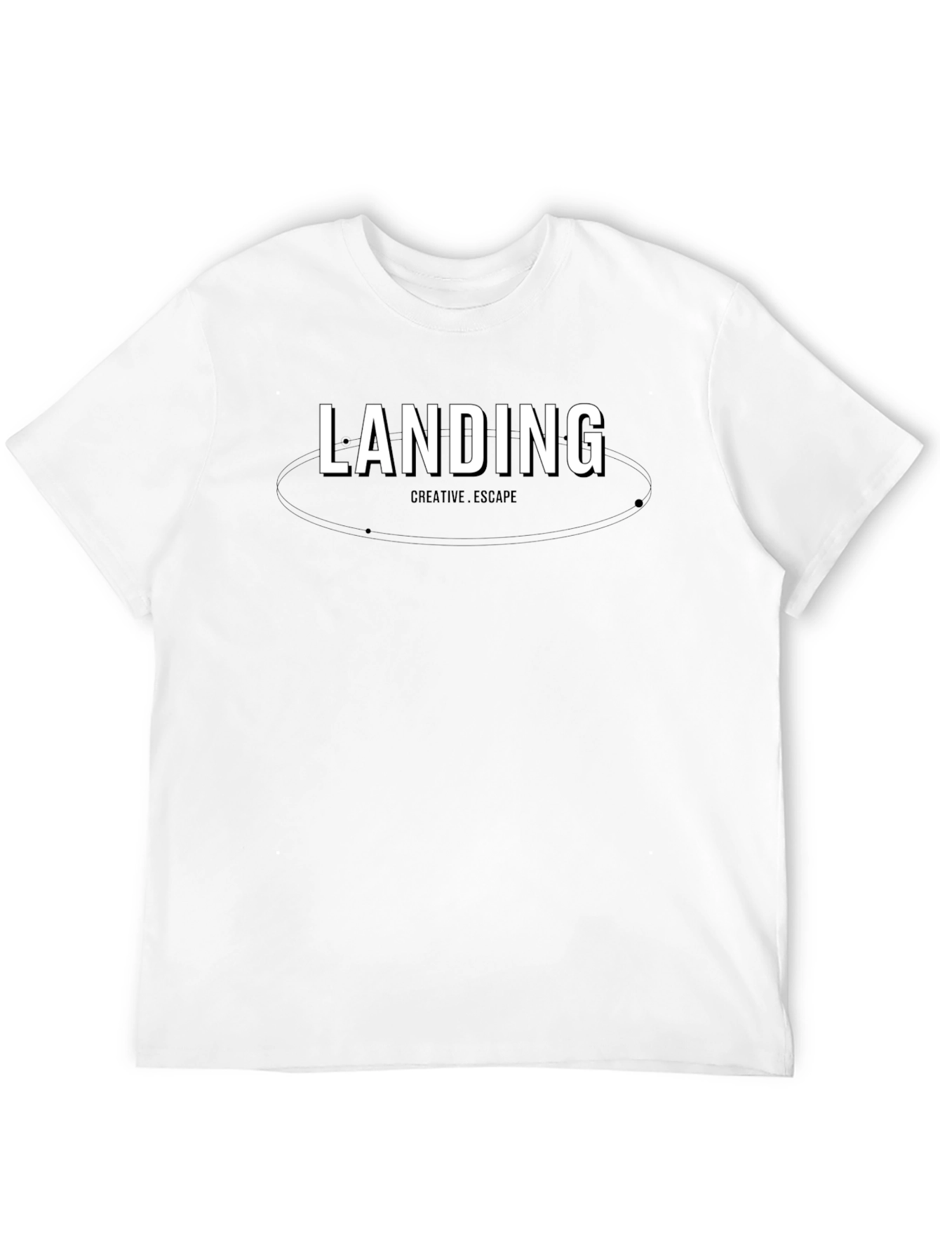 Landing Creative Escape Black Graphic Tee