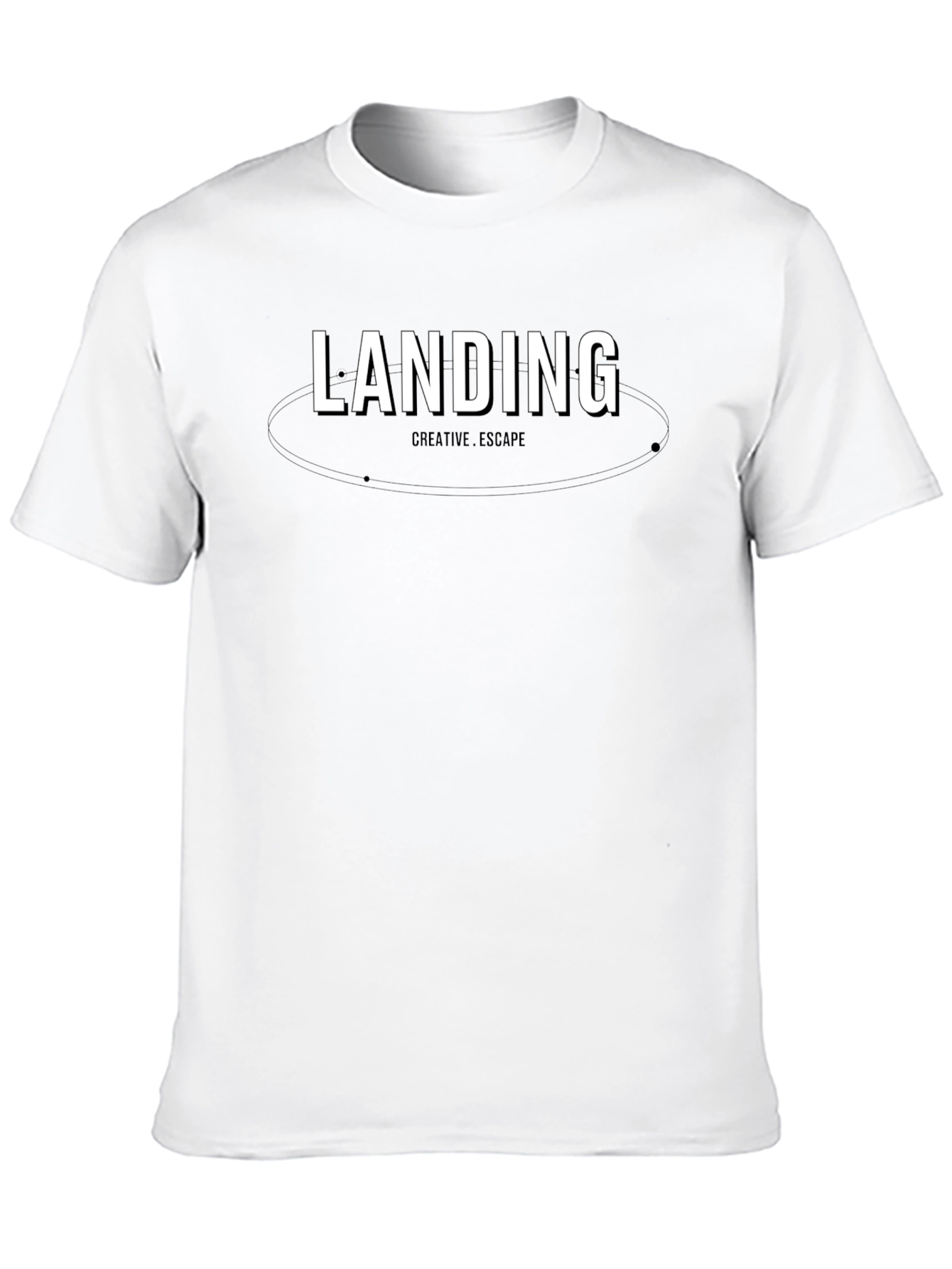 Landing Creative Escape Black Graphic Tee