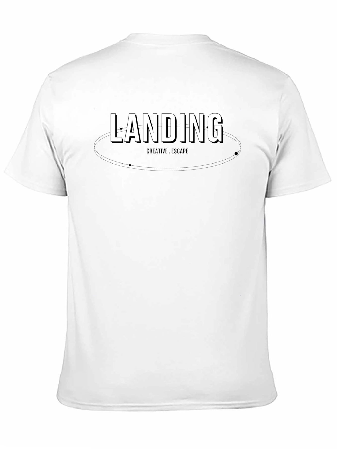Landing Creative Escape Black Graphic Tee