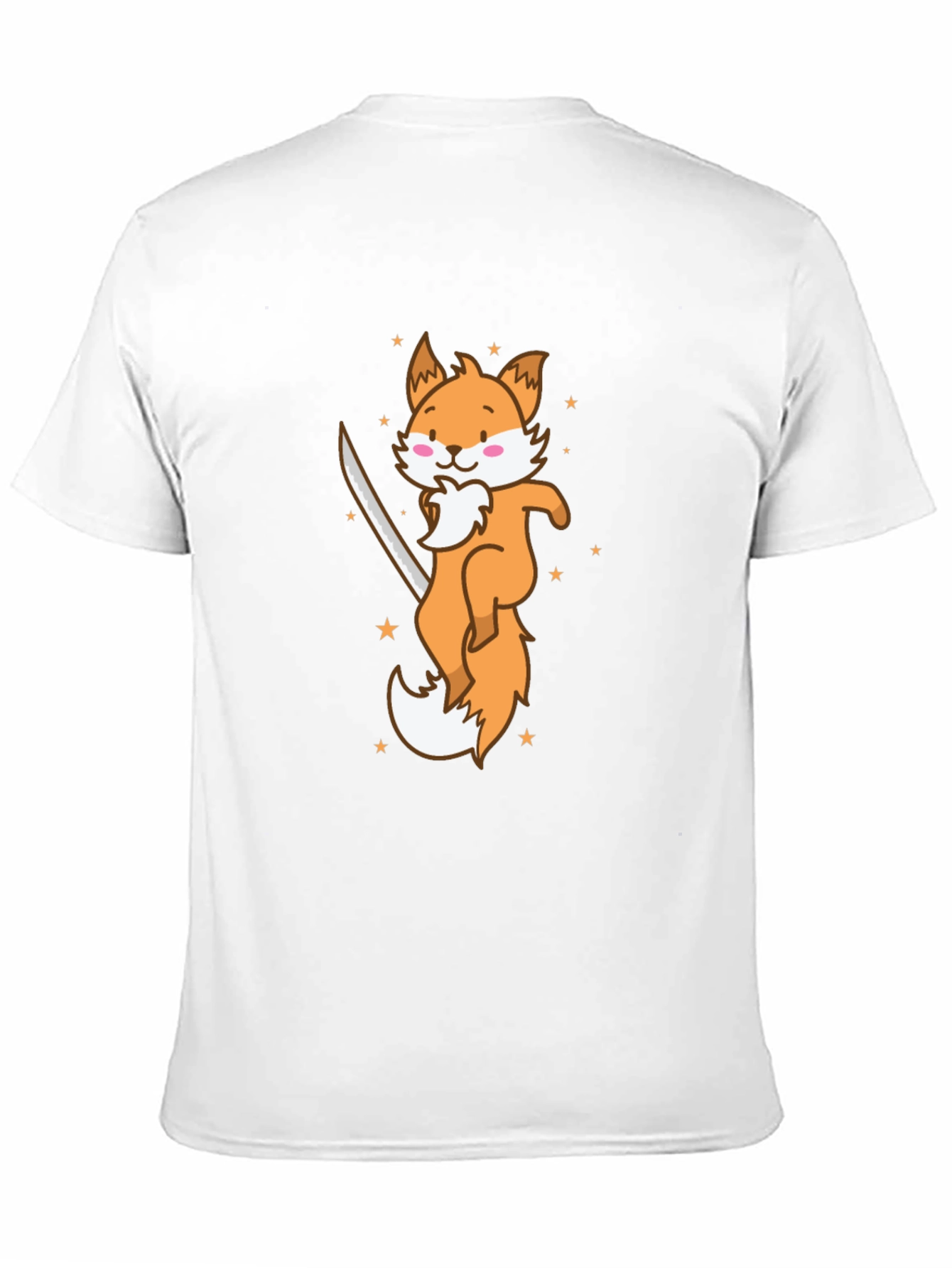 Ninja Fox T-Shirt - Cute Cartoon Animal Graphic Tee