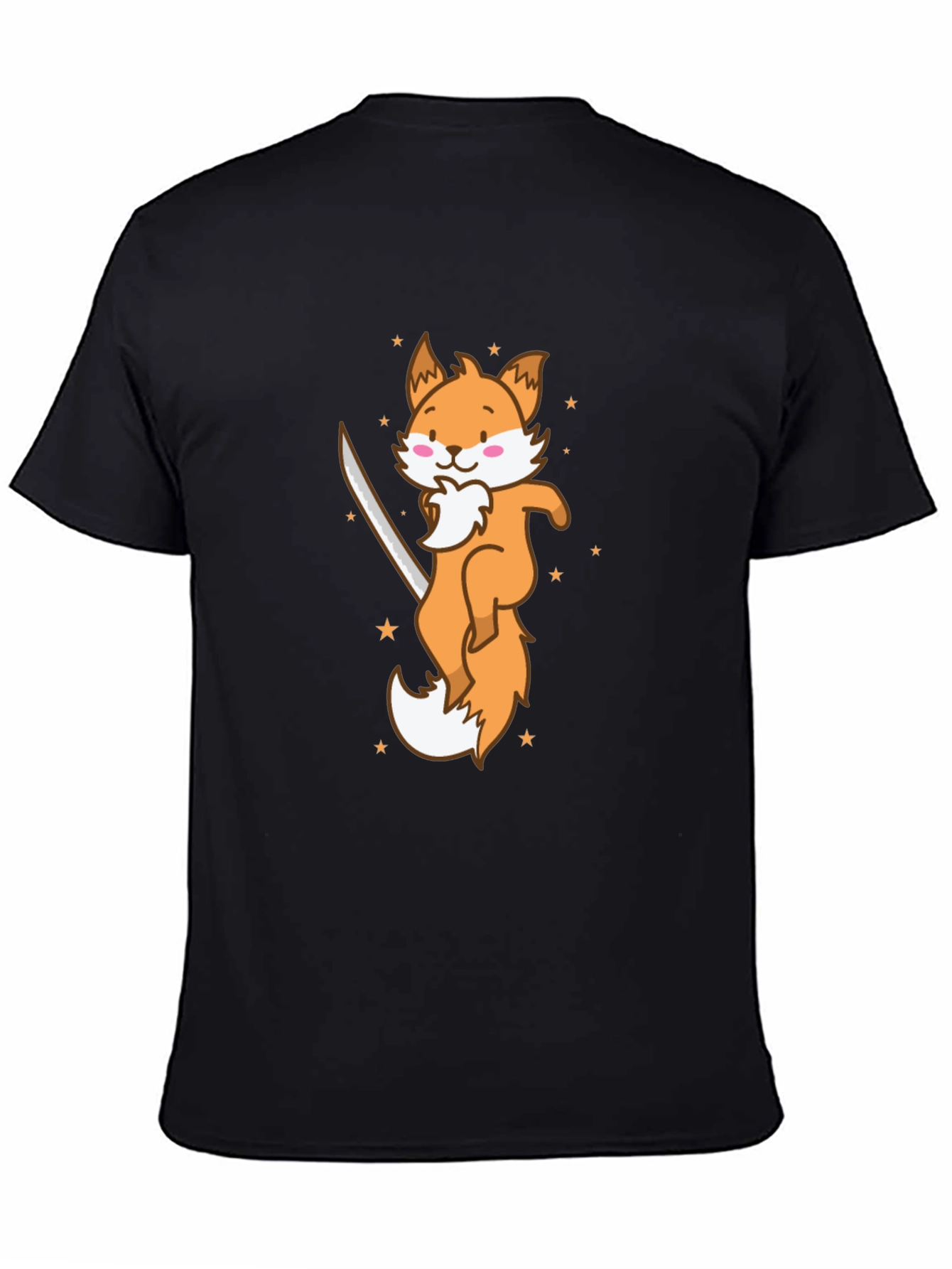 Ninja Fox T-Shirt - Cute Cartoon Animal Graphic Tee