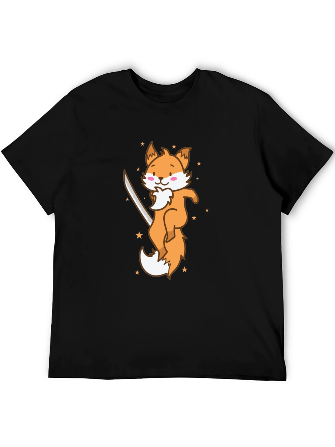 Ninja Fox T-Shirt - Cute Cartoon Animal Graphic Tee