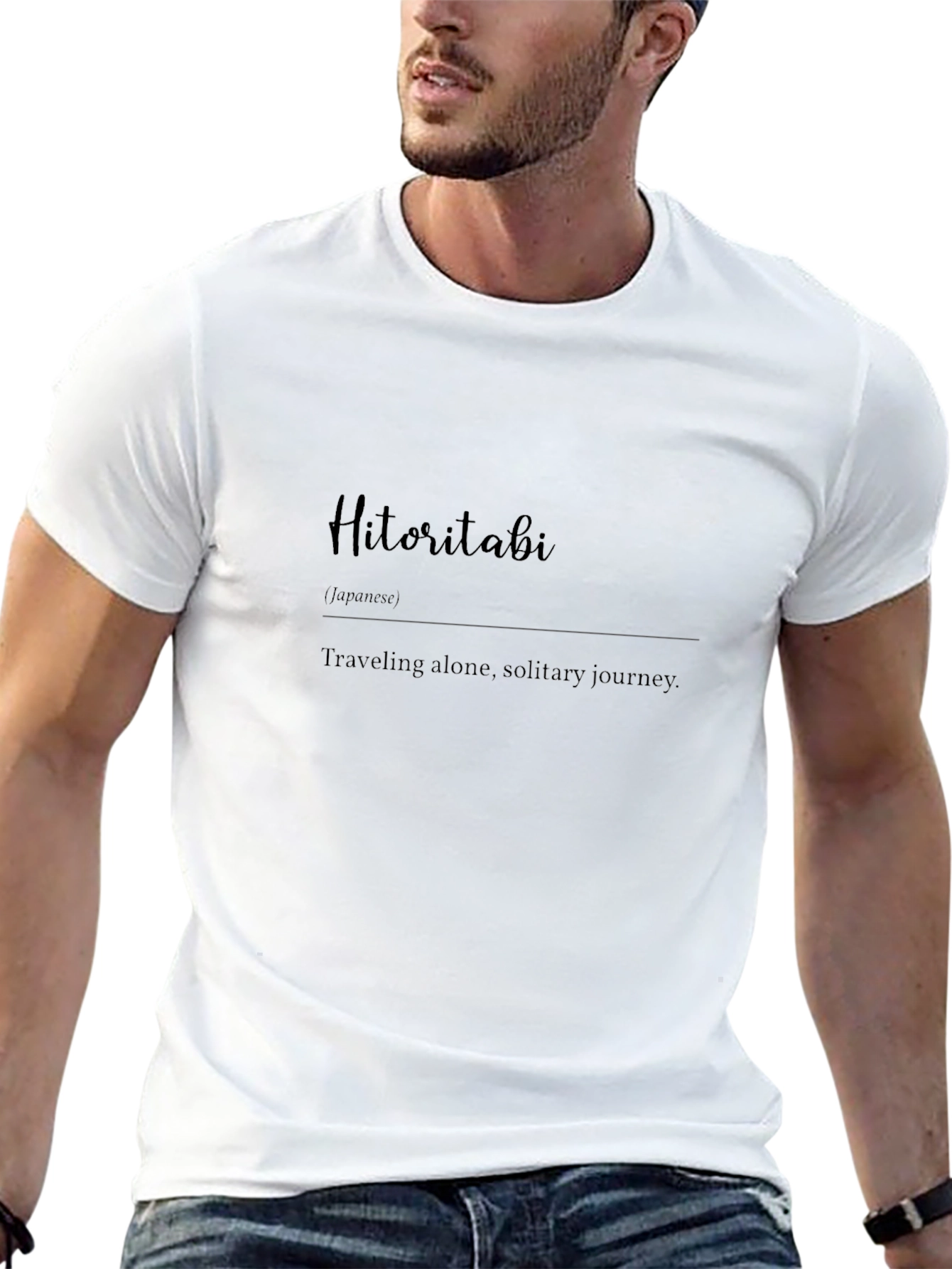 Hitoritabi Black T-Shirt - Solo Journey