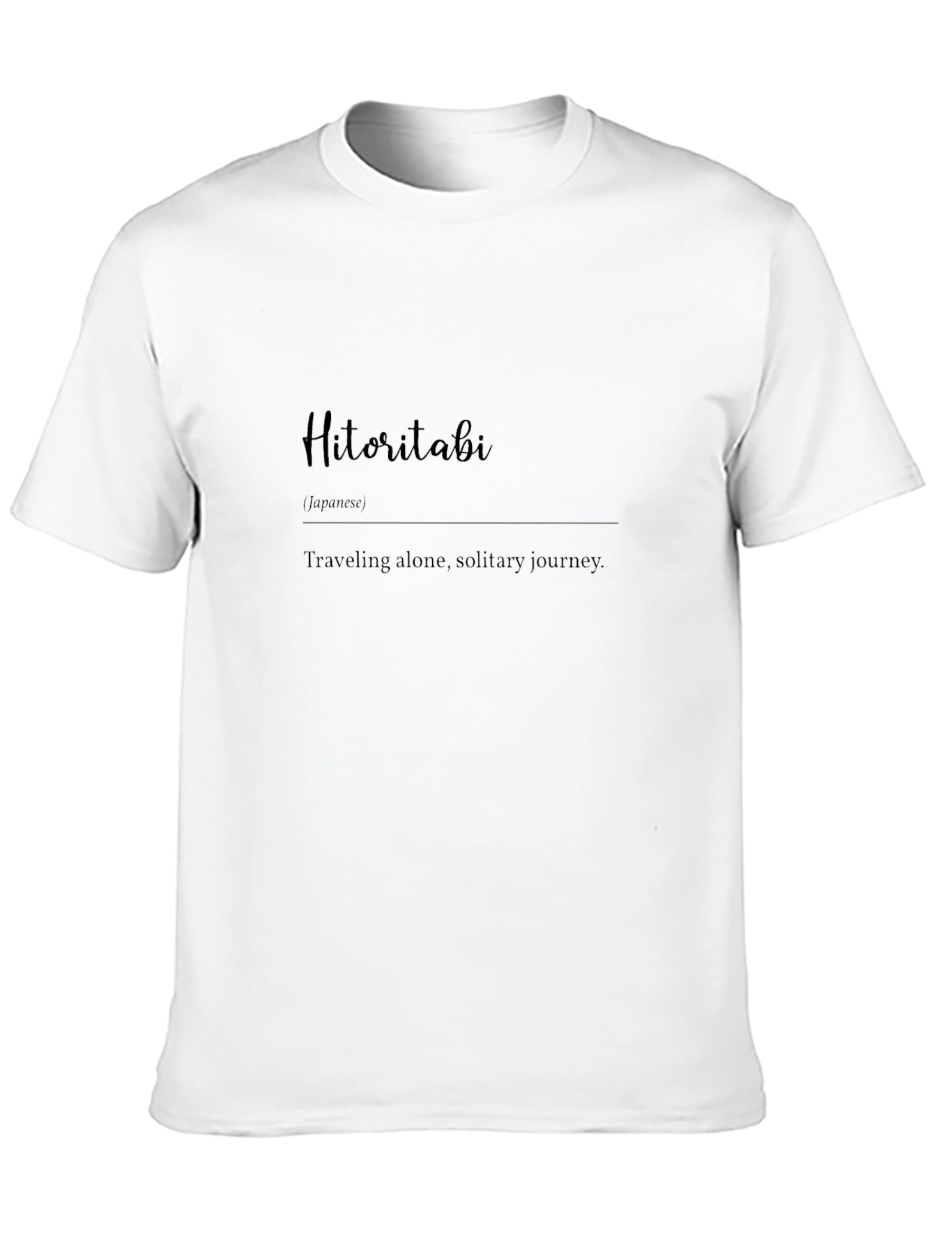 Hitoritabi Black T-Shirt - Solo Journey