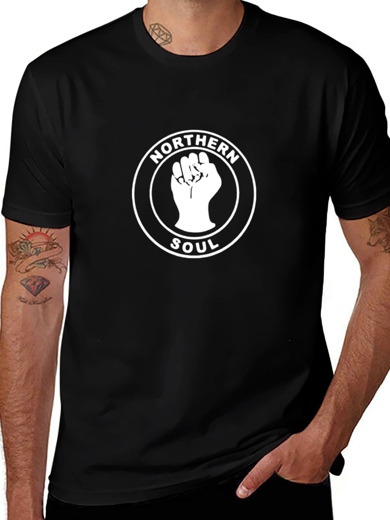 Northern Soul Fist Graphic Black T-Shirt