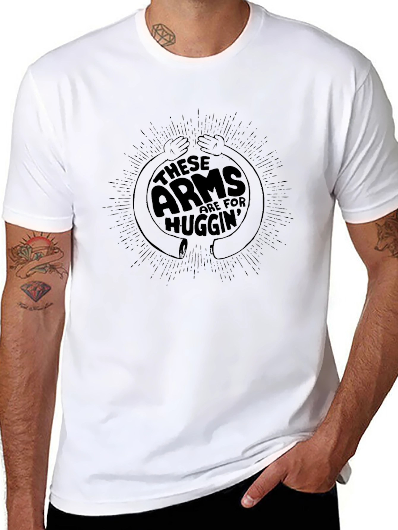 These Arms Are For Huggin Graphic Tee
