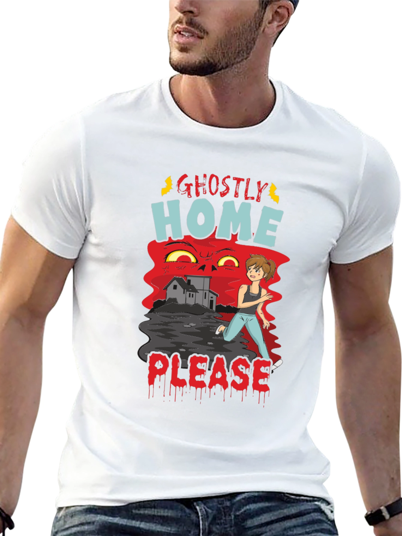 Ghostly Home Please Tee