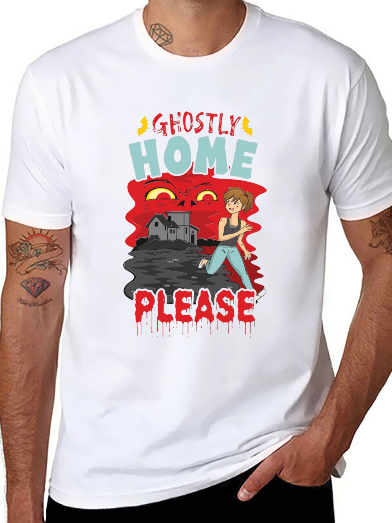 Ghostly Home Please Tee