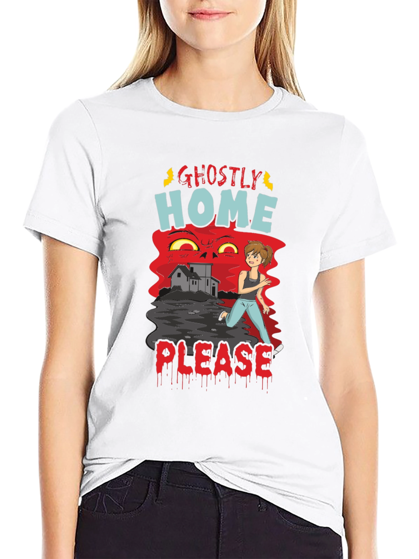 Ghostly Home Please Tee