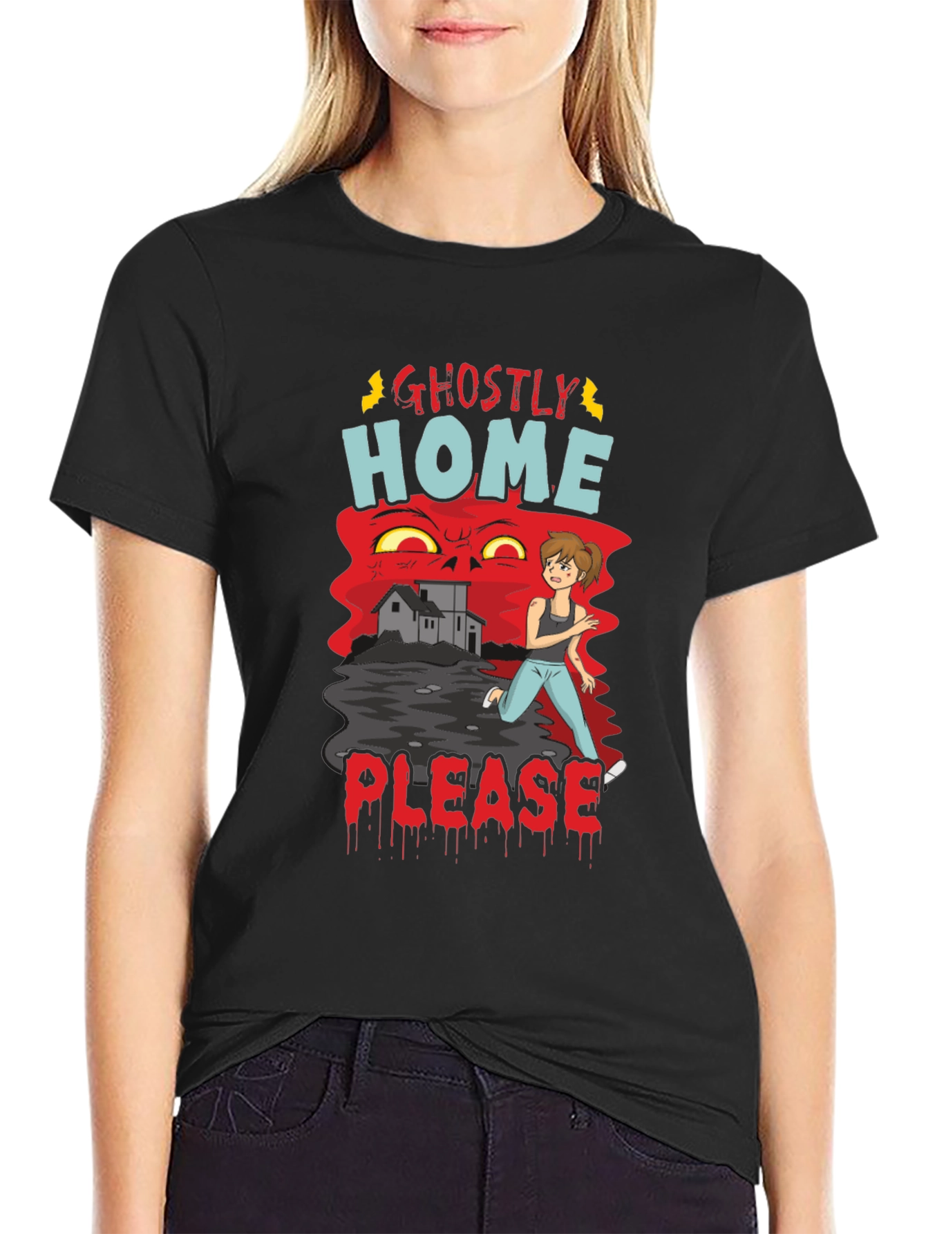 Ghostly Home Please Tee
