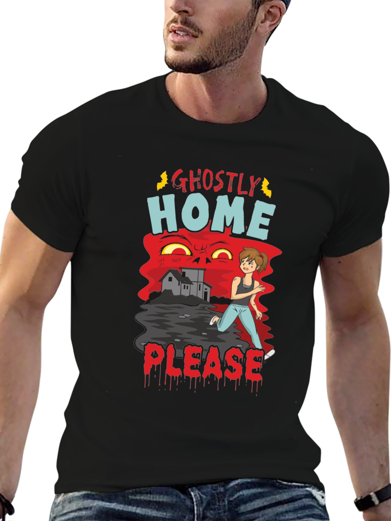 Ghostly Home Please Tee