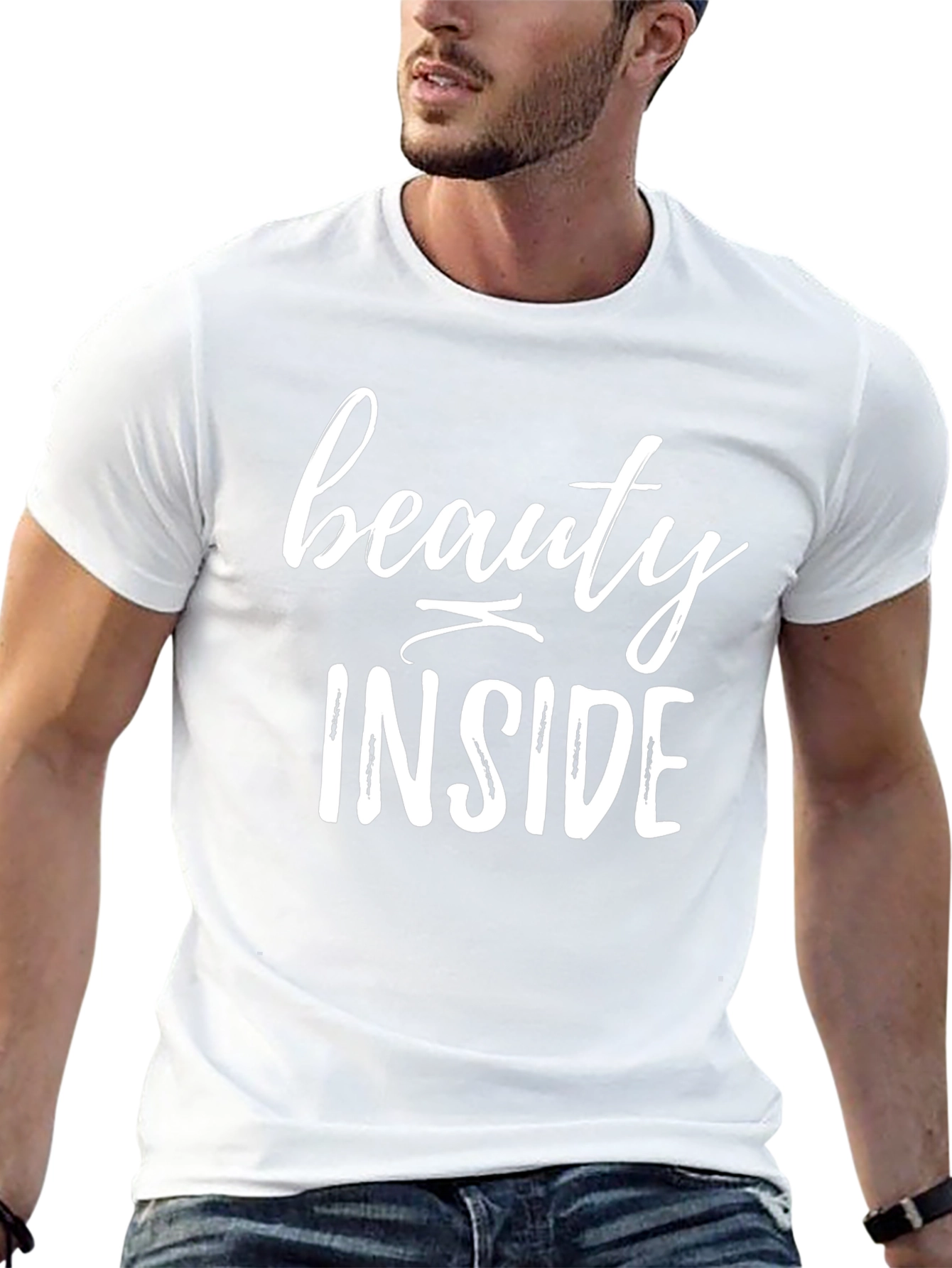 Beauty Inside Graphic Tee - Black