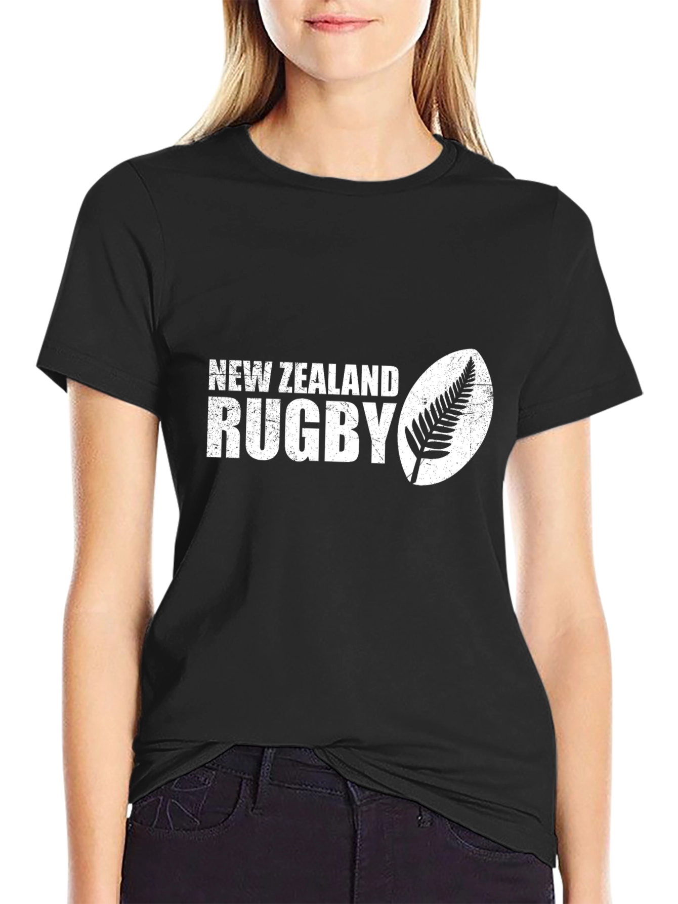 New Zealand Rugby Black T-Shirt