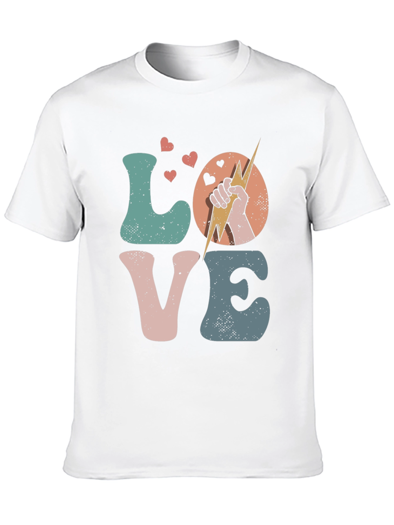 Love Graphic T-Shirt - Retro Design