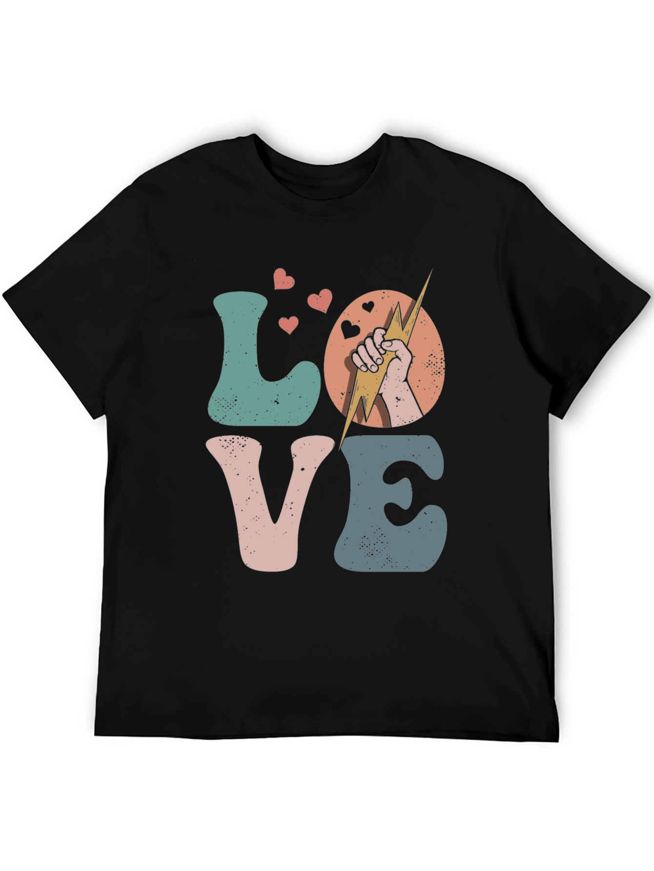 Love Graphic T-Shirt - Retro Design