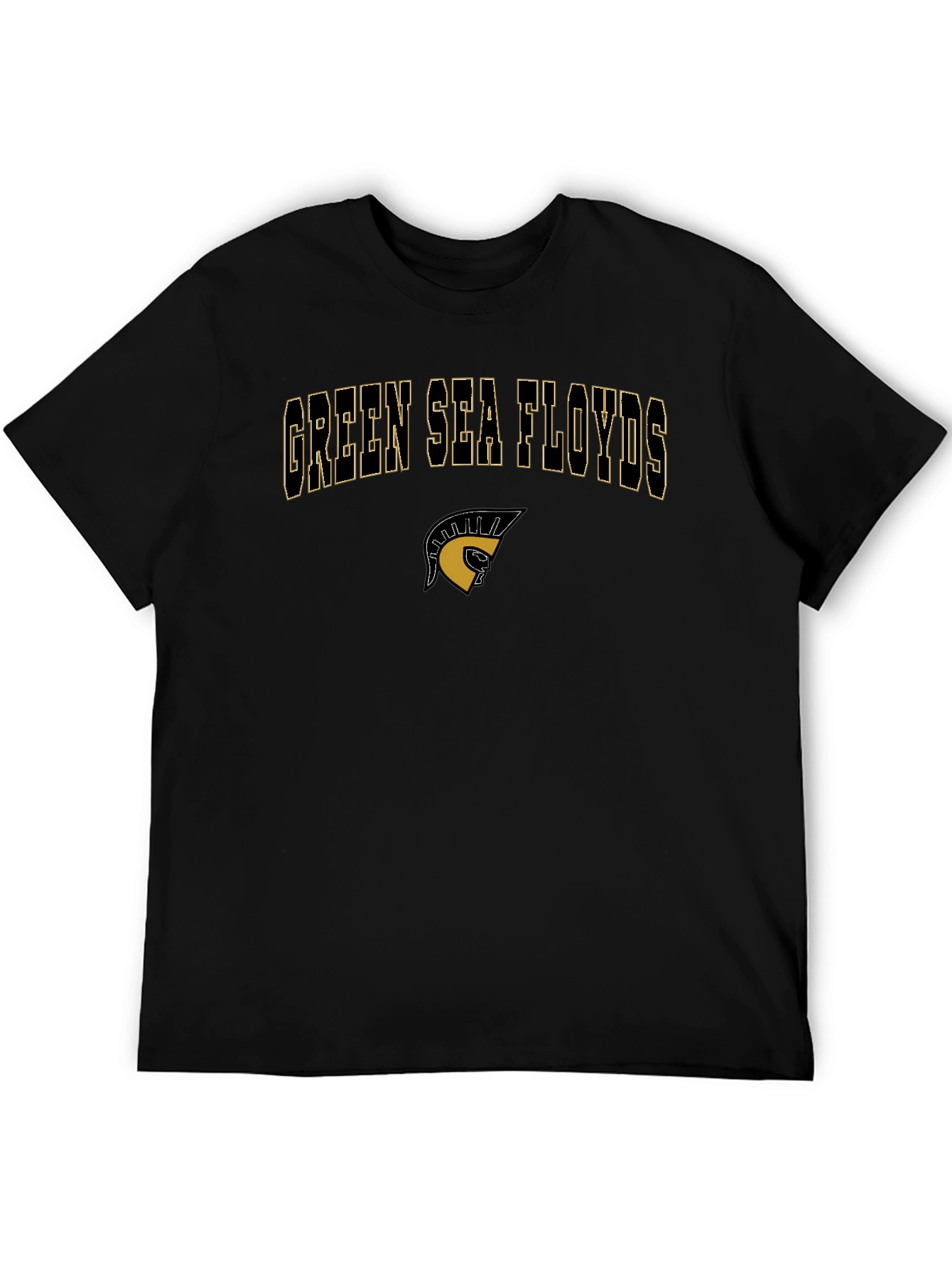 Green Sea Floyds Black T-Shirt