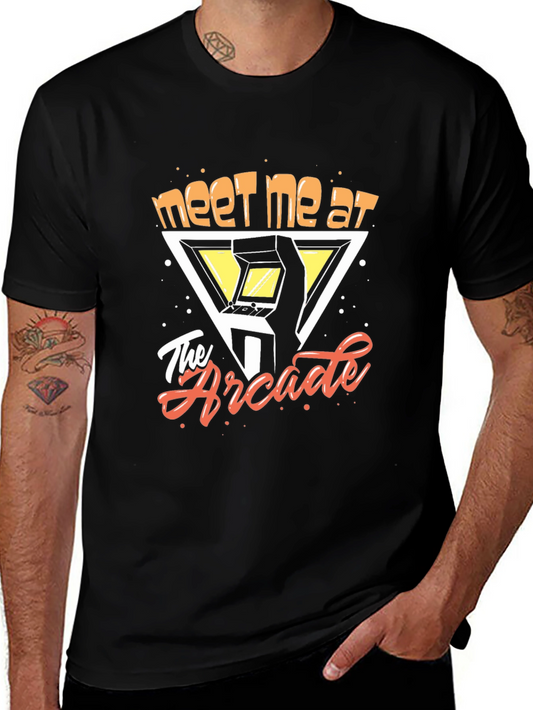 Meet Me at the Arcade Graphic Tee - Retro Gaming Shirt