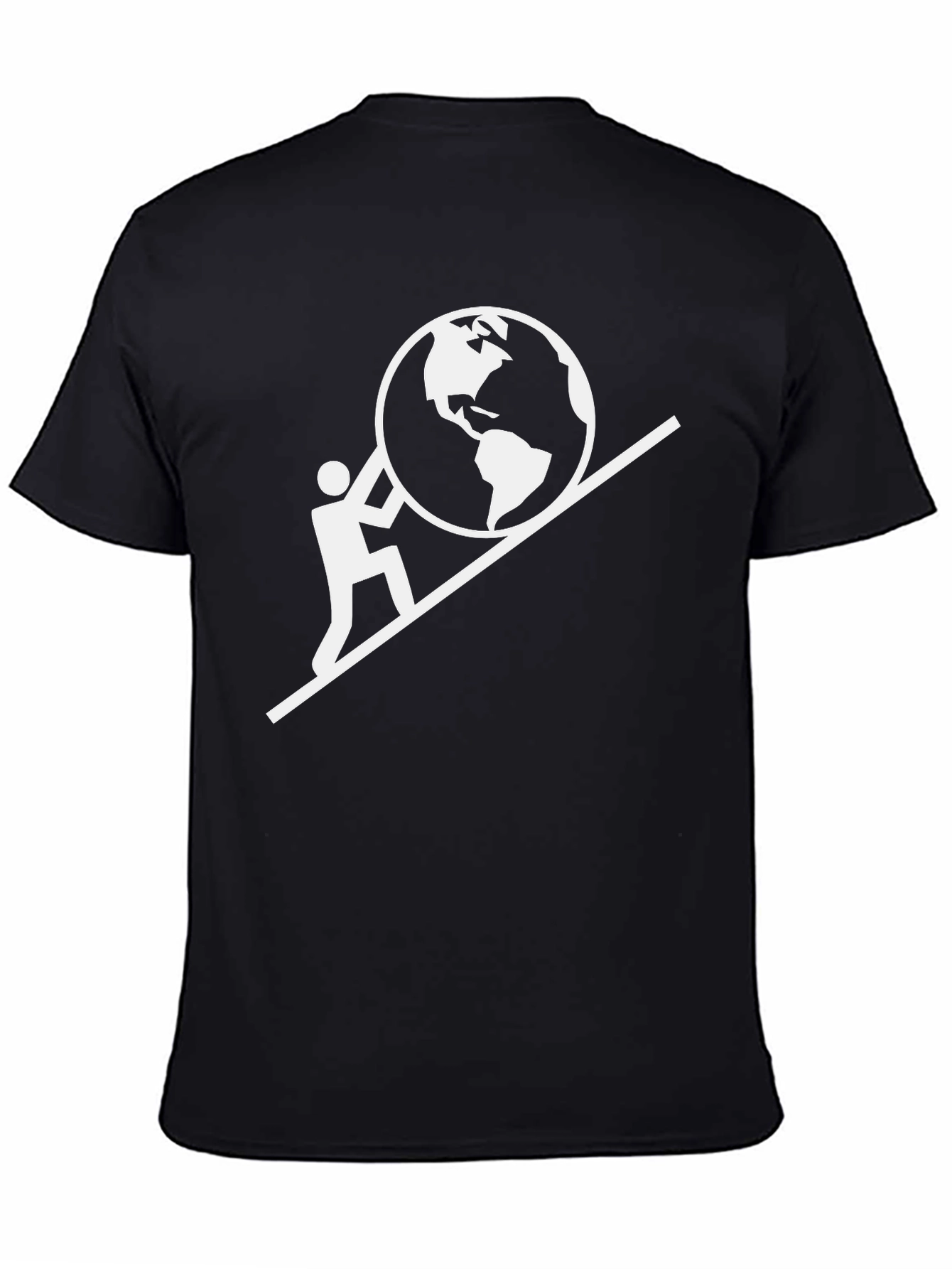 Mans World On His Shoulders Graphic T-Shirt