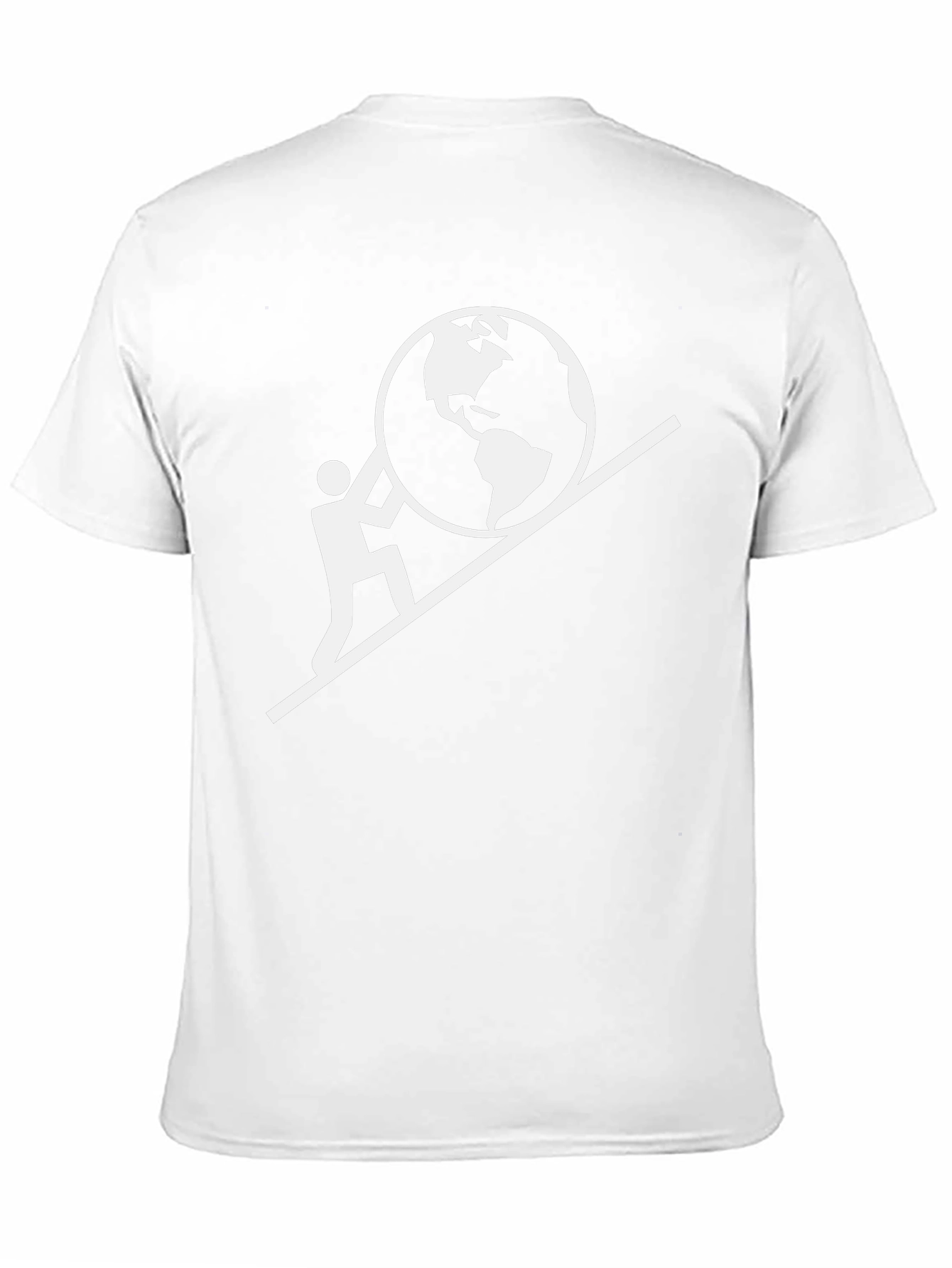 Mans World On His Shoulders Graphic T-Shirt