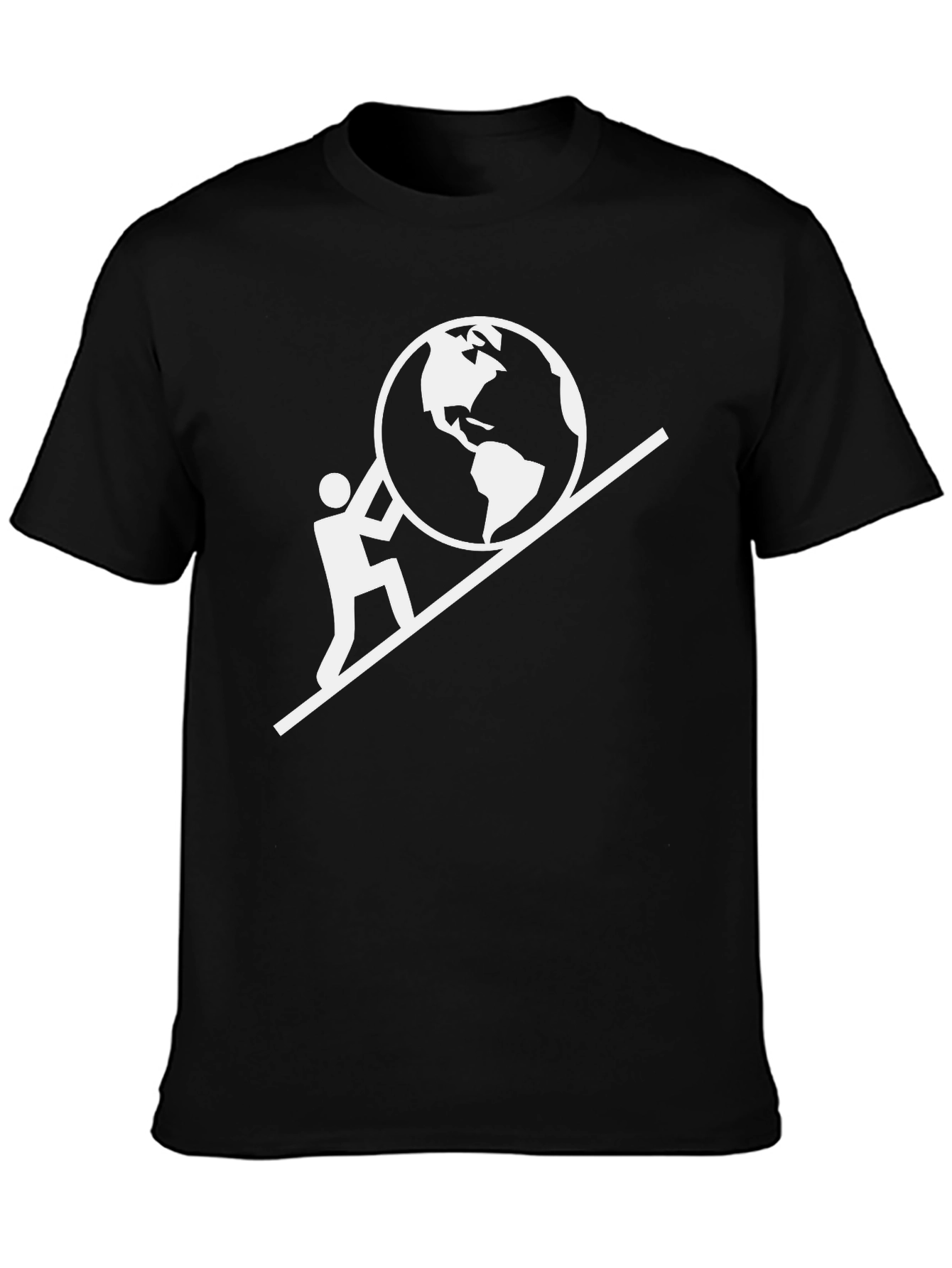 Mans World On His Shoulders Graphic T-Shirt