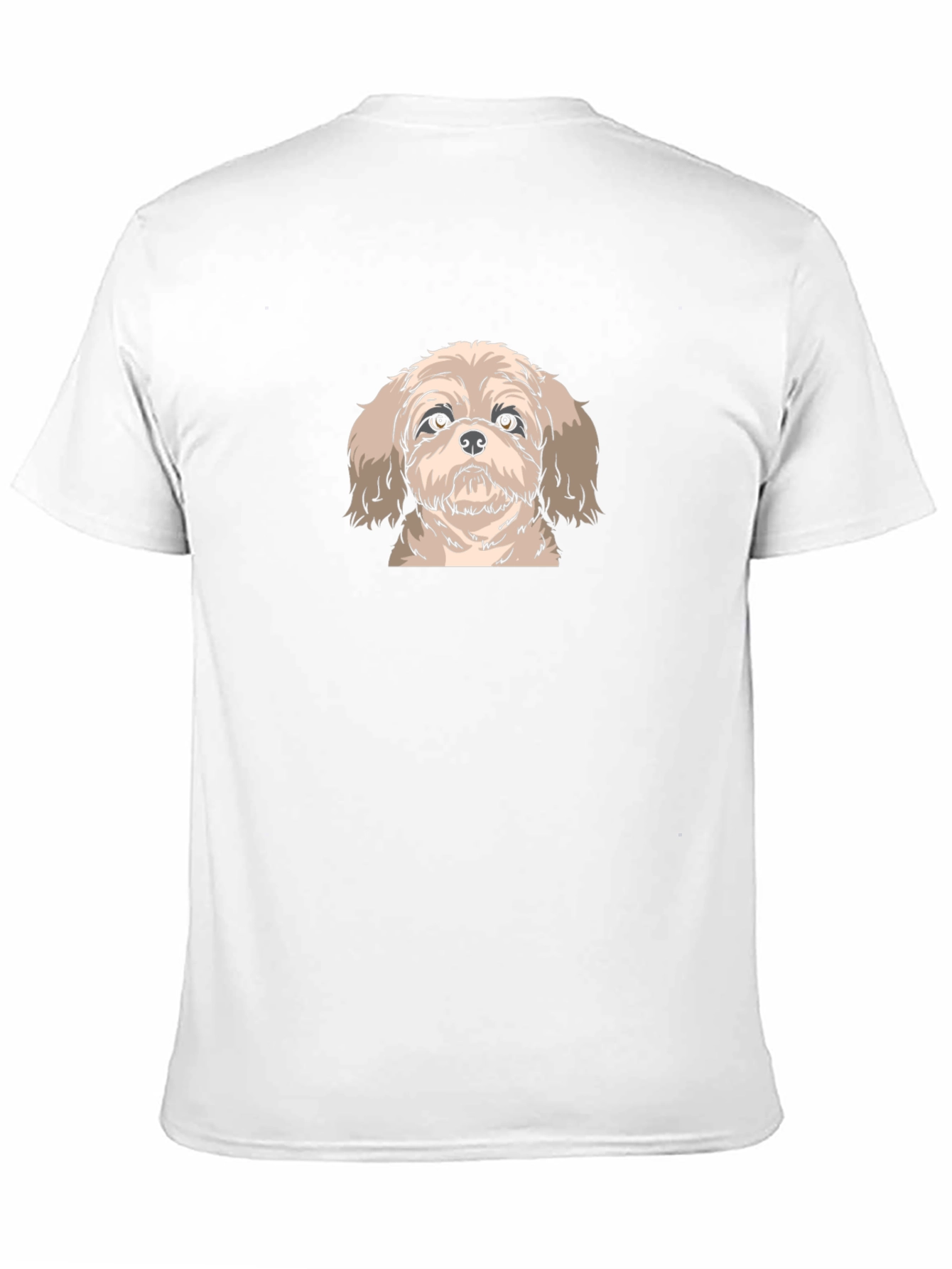 Shih Tzu Graphic Tee - Black Cotton T-Shirt