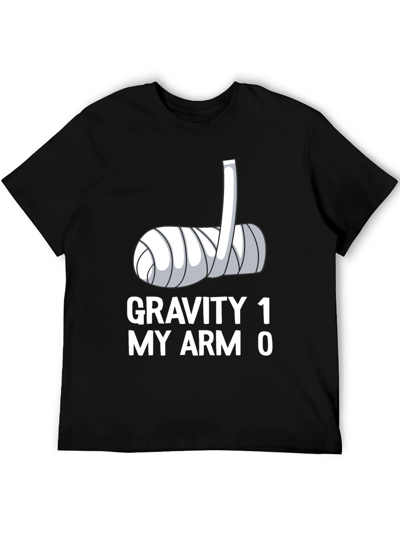 Gravity 1 My Arm 0 Black T-Shirt