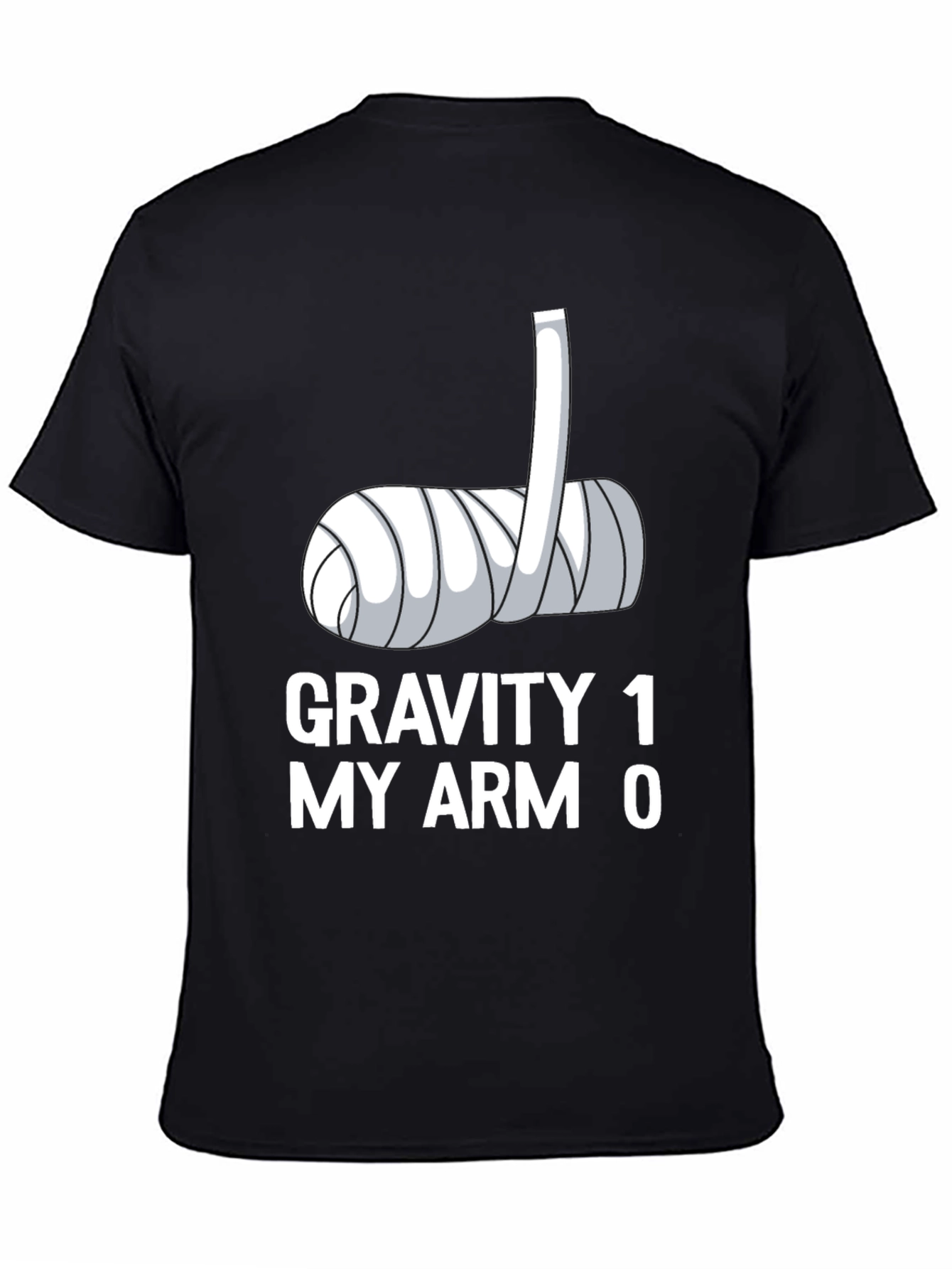 Gravity 1 My Arm 0 Black T-Shirt