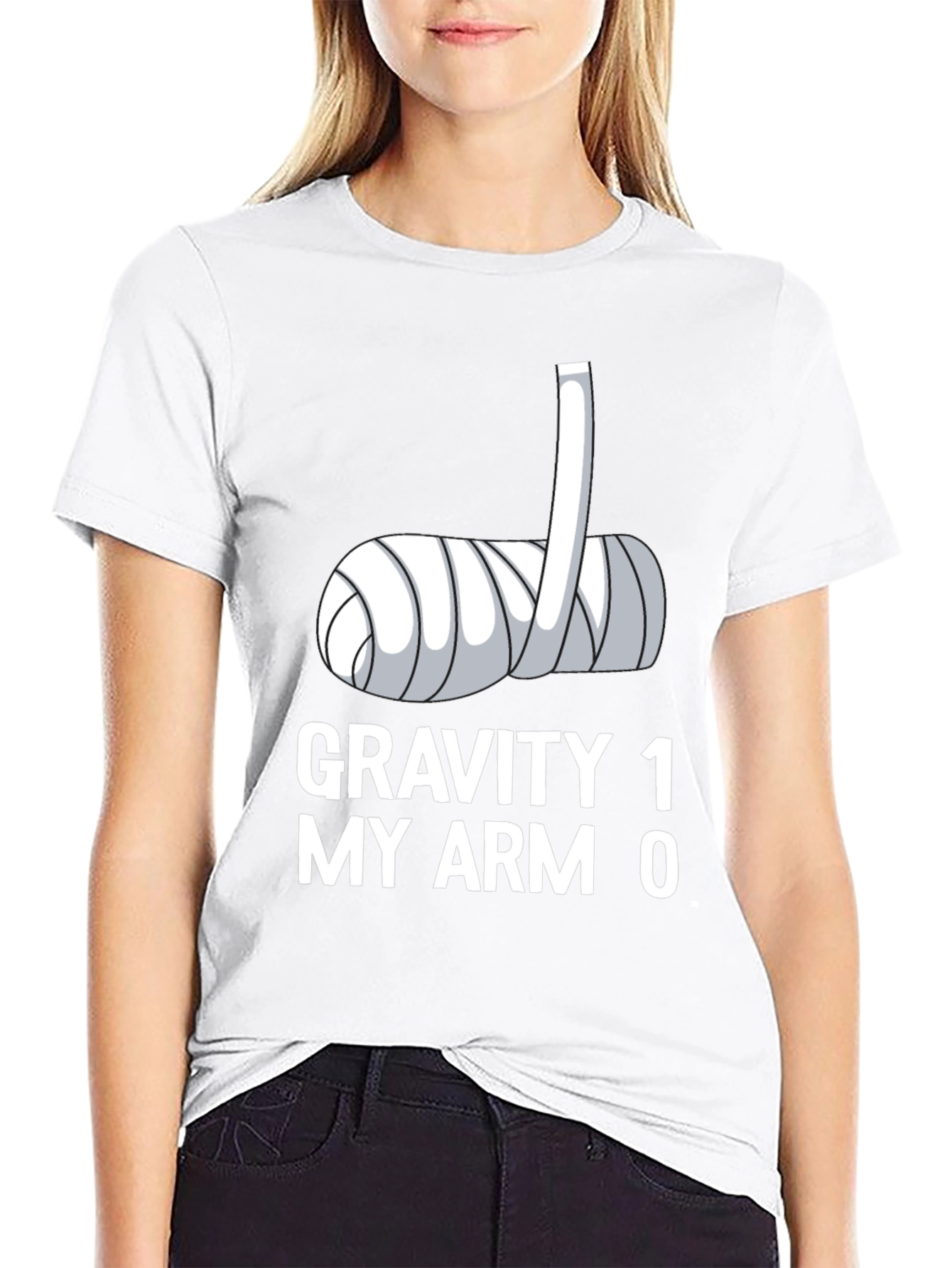 Gravity 1 My Arm 0 Black T-Shirt