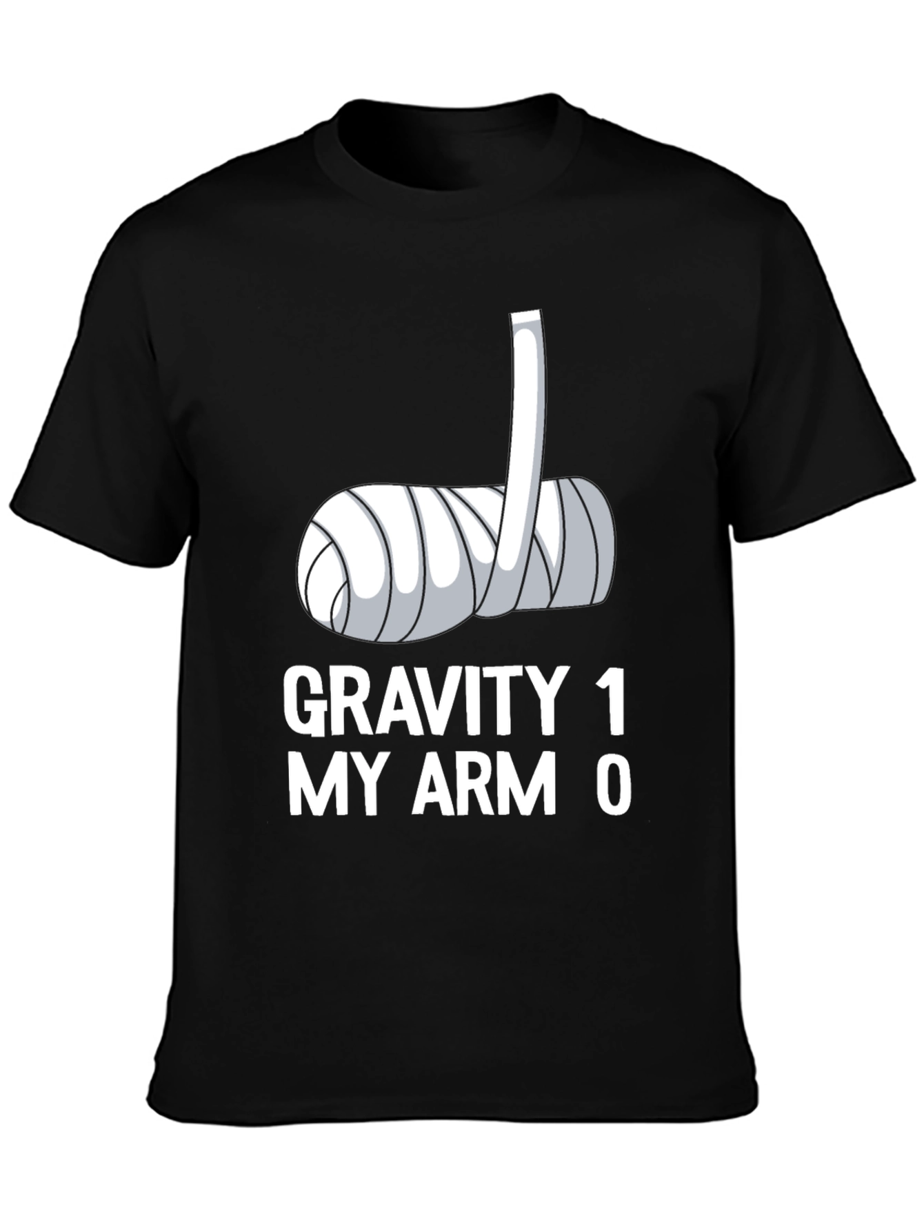 Gravity 1 My Arm 0 Black T-Shirt