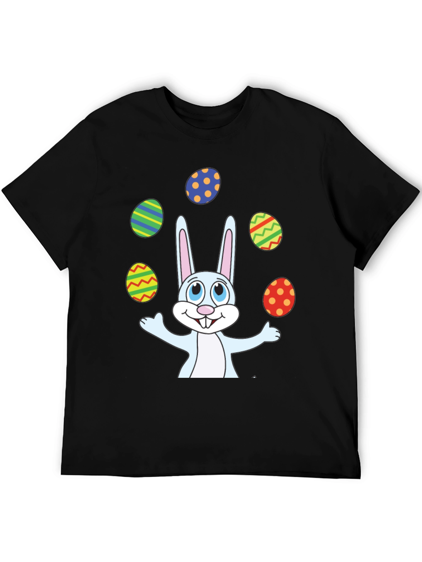 Easter Bunny Juggling Eggs Graphic T-Shirt