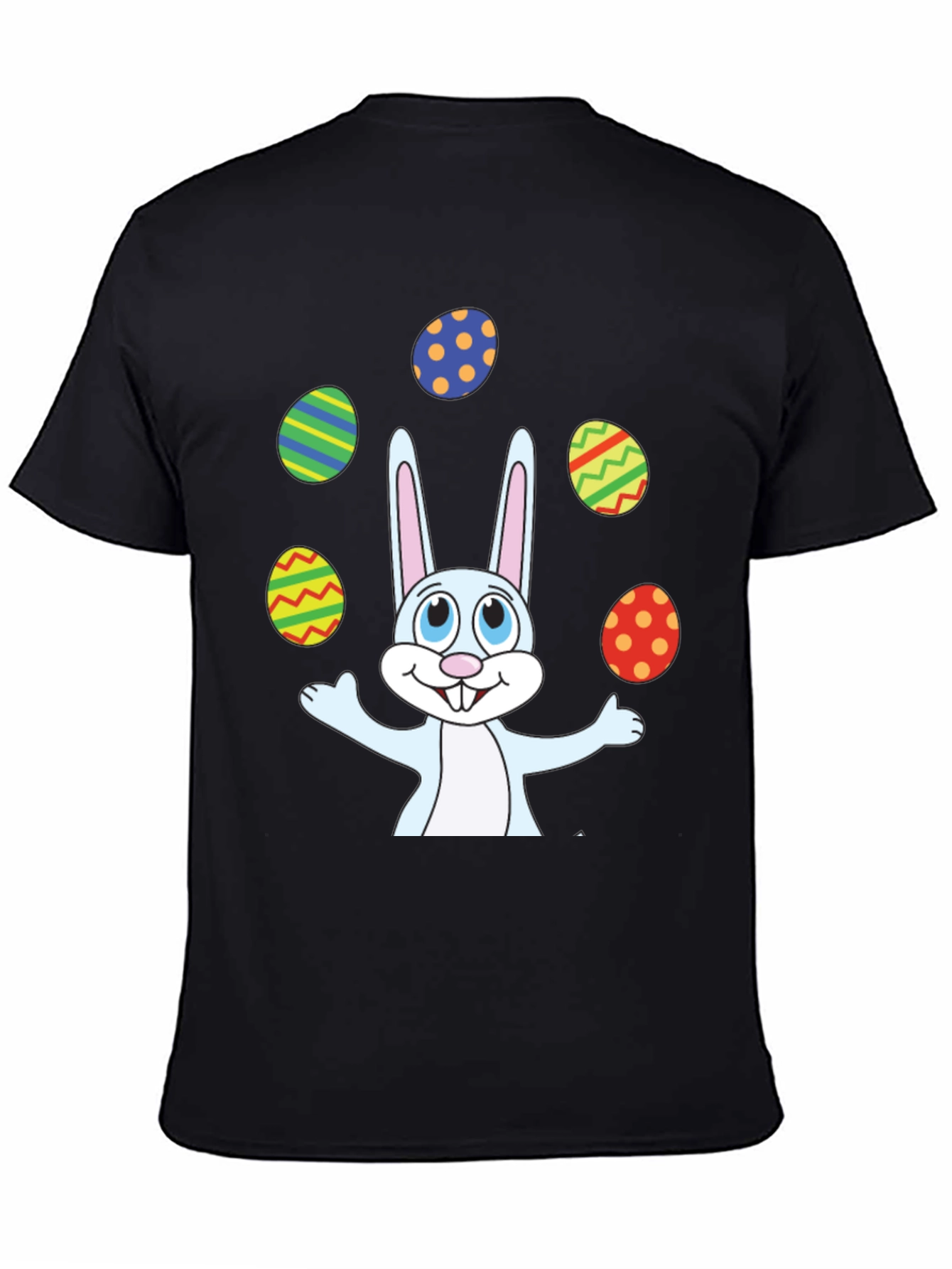 Easter Bunny Juggling Eggs Graphic T-Shirt