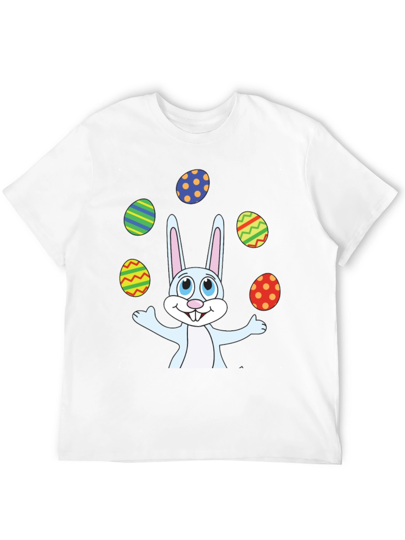 Easter Bunny Juggling Eggs Graphic T-Shirt