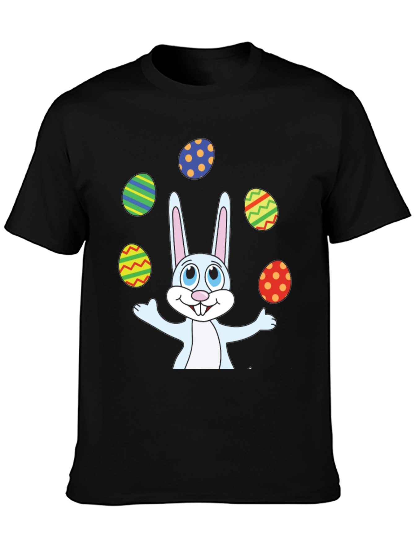 Easter Bunny Juggling Eggs Graphic T-Shirt