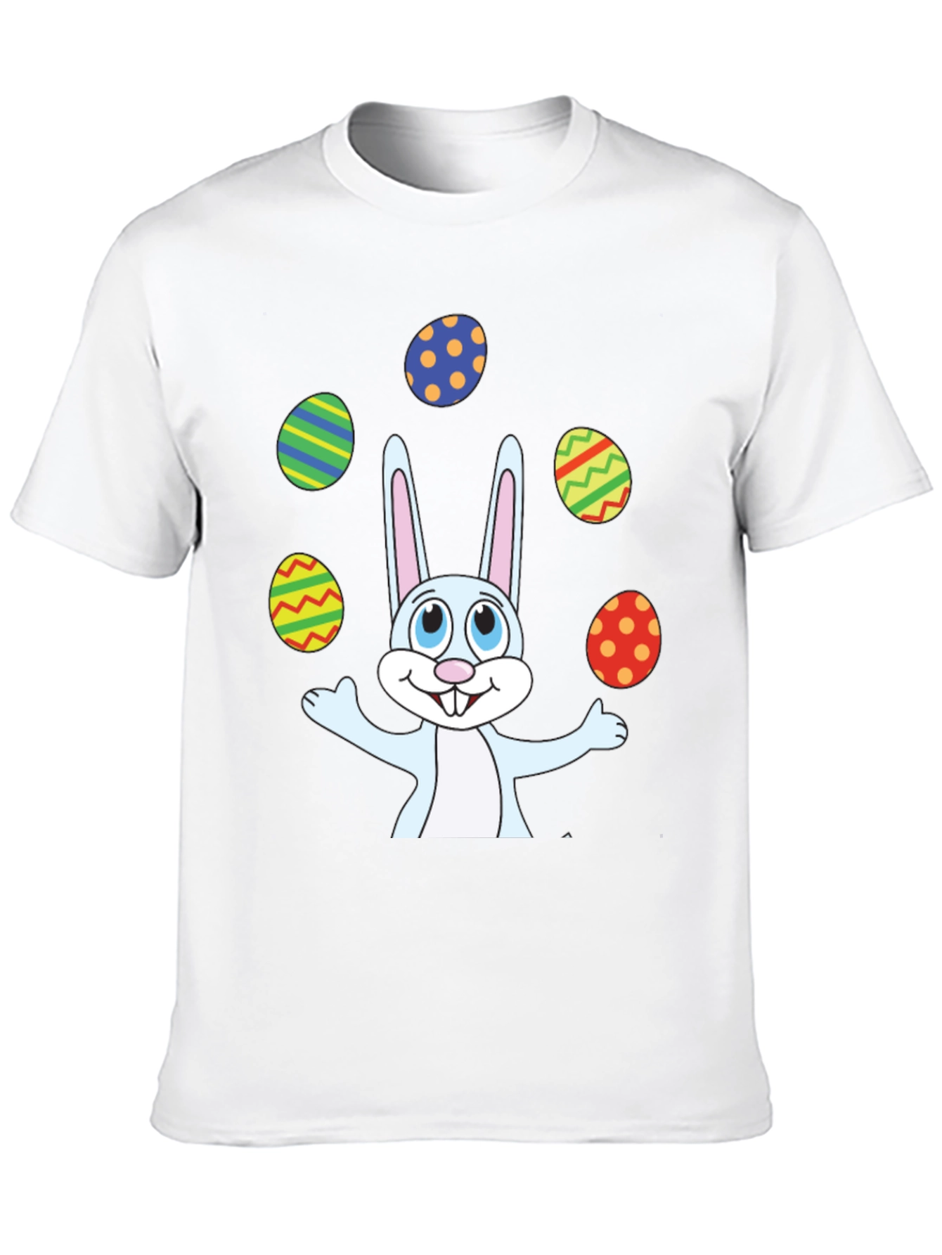 Easter Bunny Juggling Eggs Graphic T-Shirt