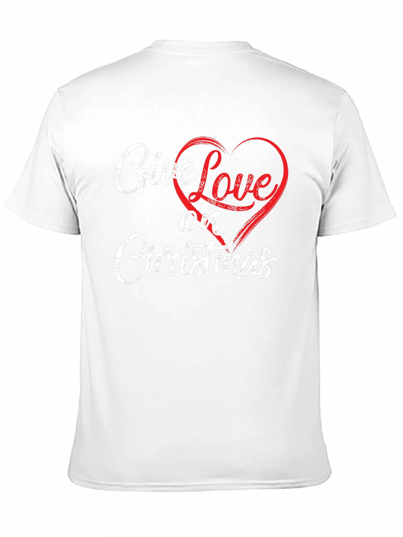 Give Love on Christmas Black T-Shirt