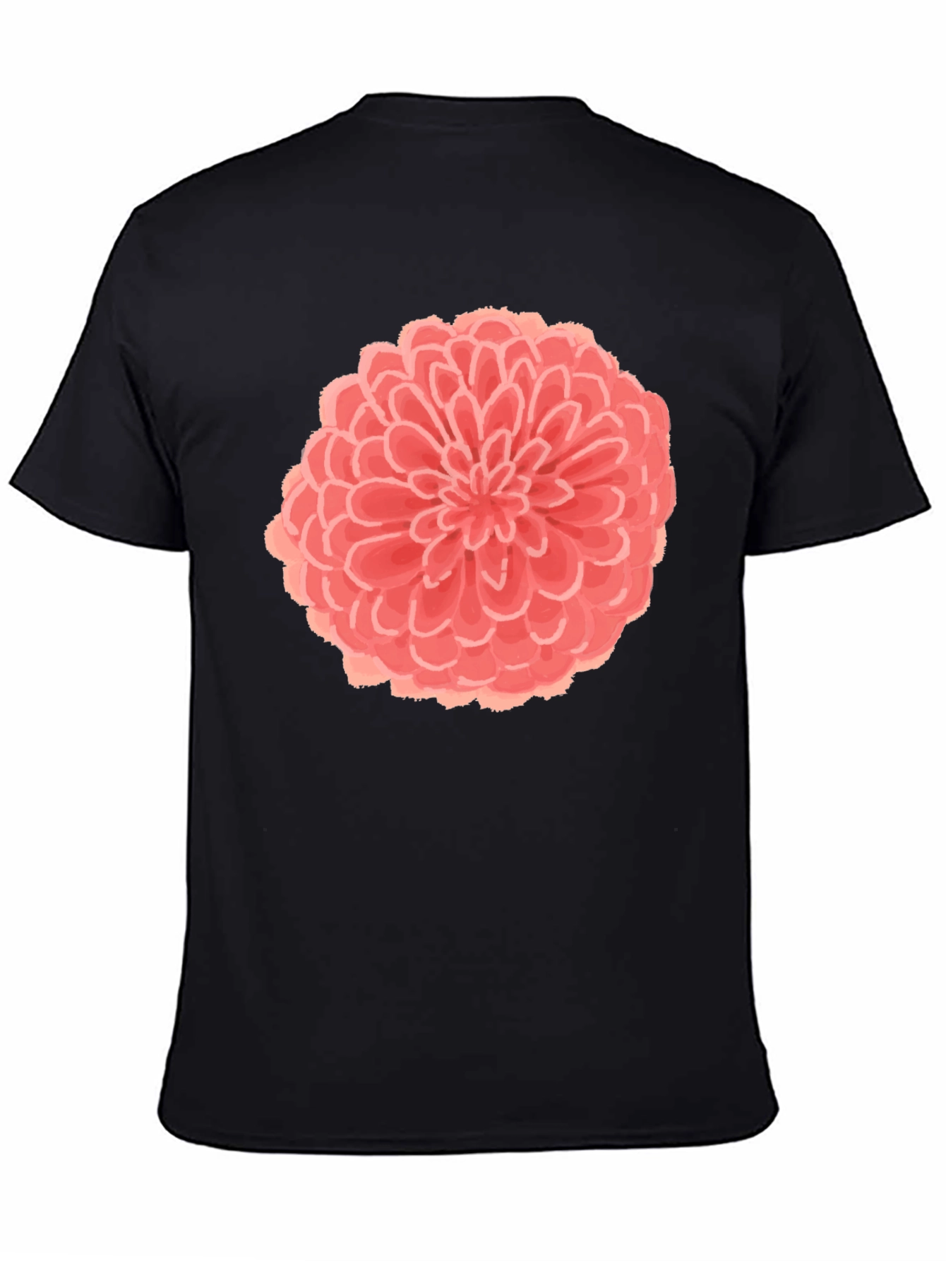 Floral Graphic Black T-Shirt