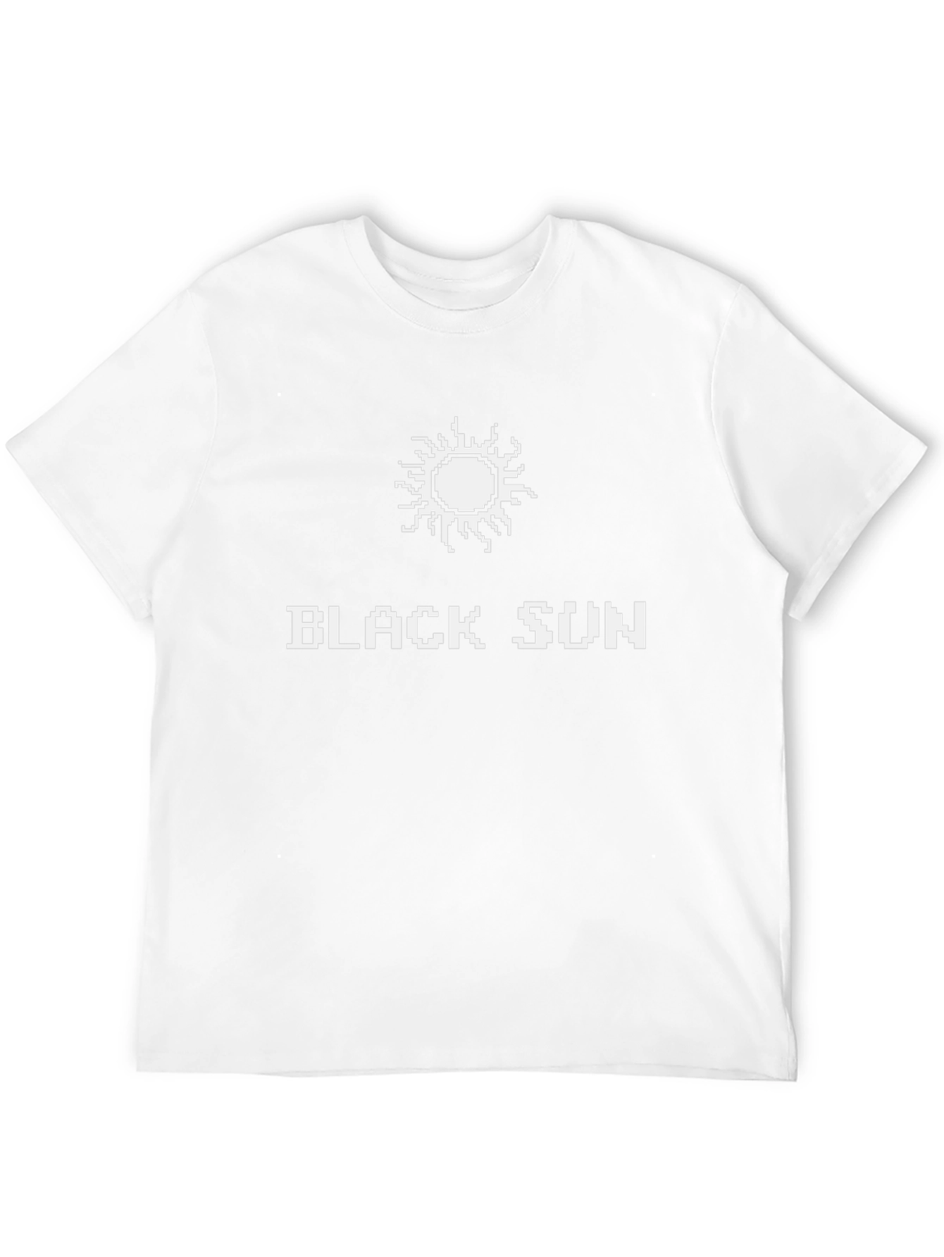 Black Sun Graphic Tee - Pixel Art Style