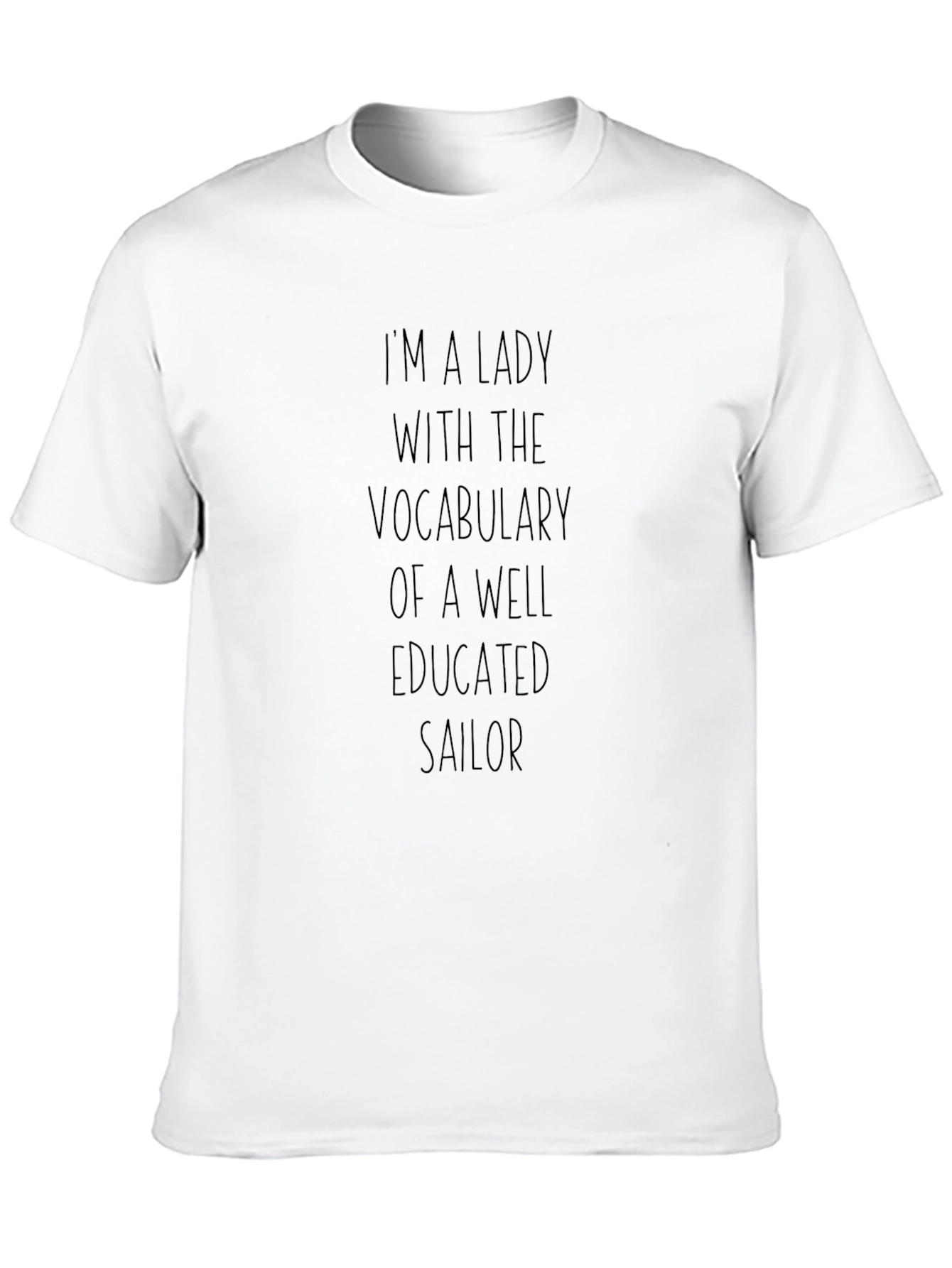 Lady with Sailor Vocabulary T-Shirt