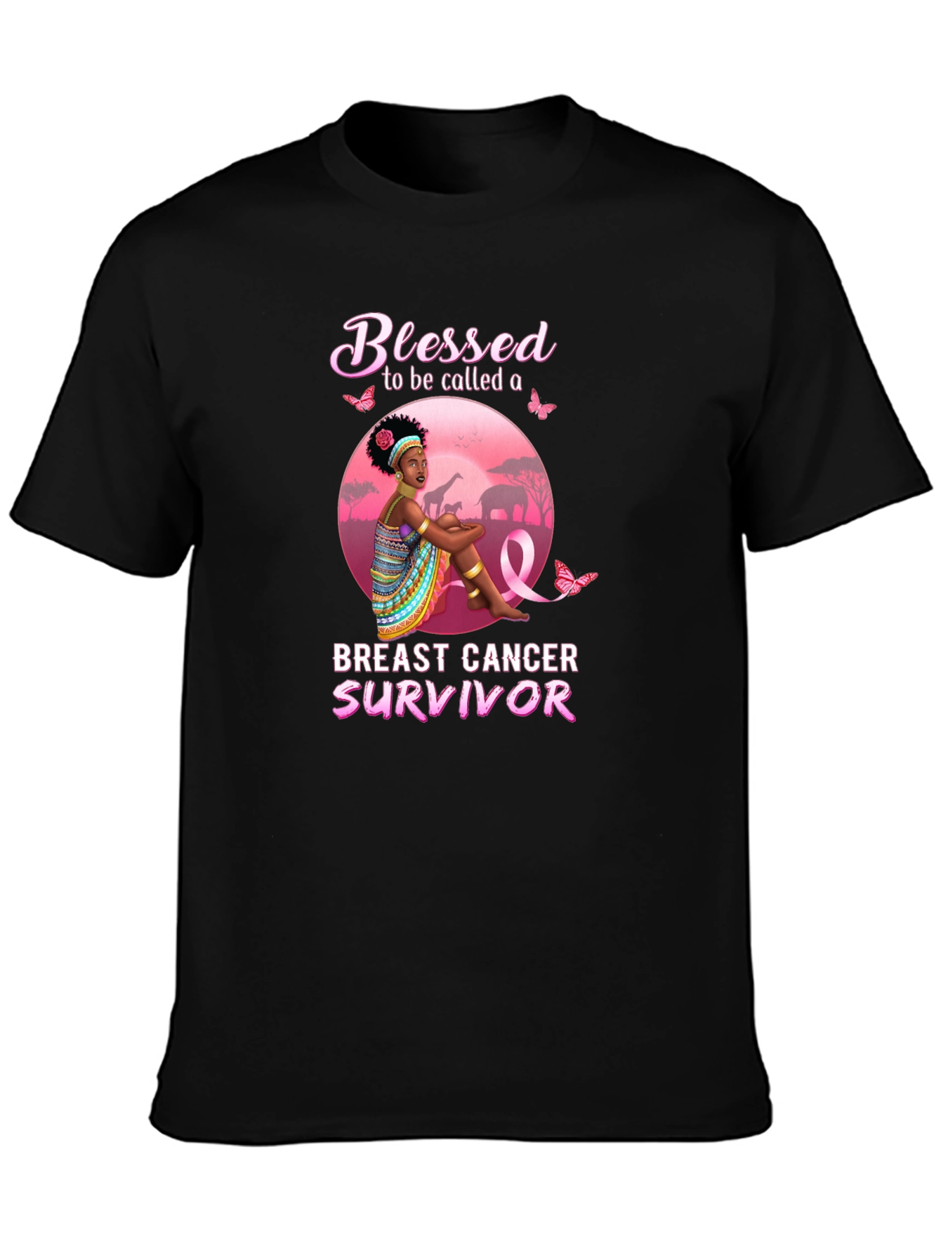 Blessed Breast Cancer Survivor Graphic Tee