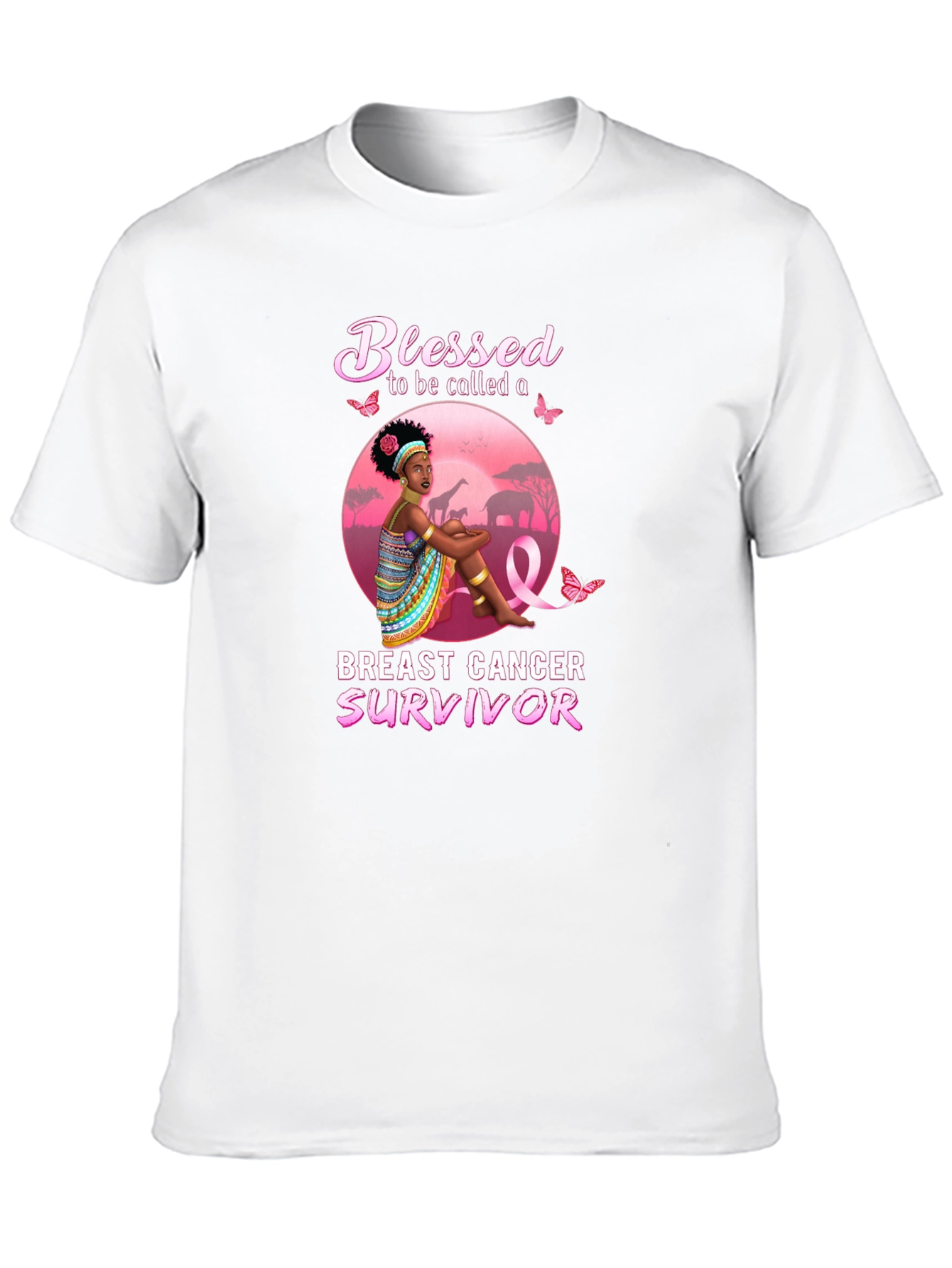 Blessed Breast Cancer Survivor Graphic Tee